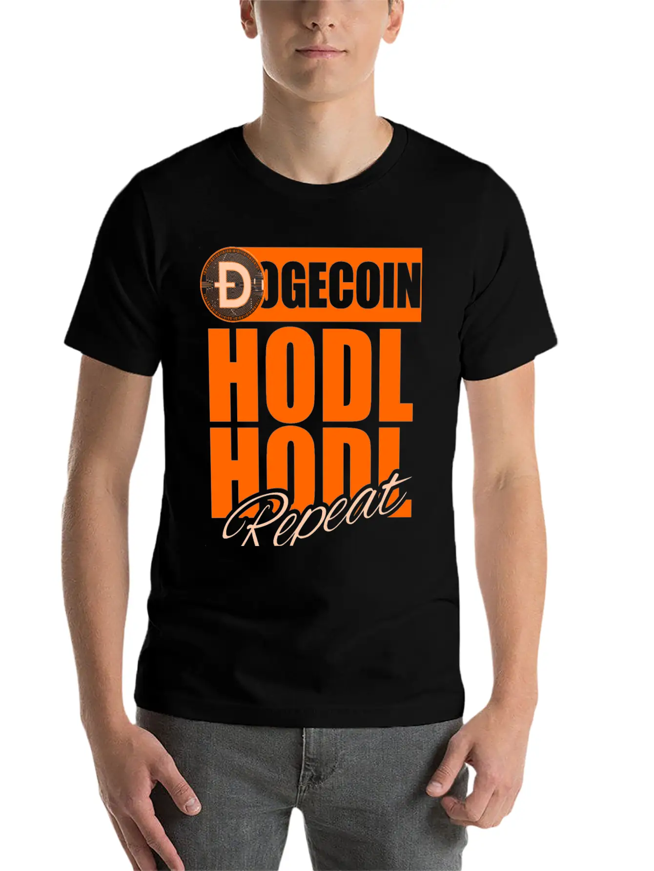 Funny Dogecoin Cryptocurrency For Hodl Hodler Unisex Short Sleeve Soft Cotton T-Shirt – Casual Everyday Wear
