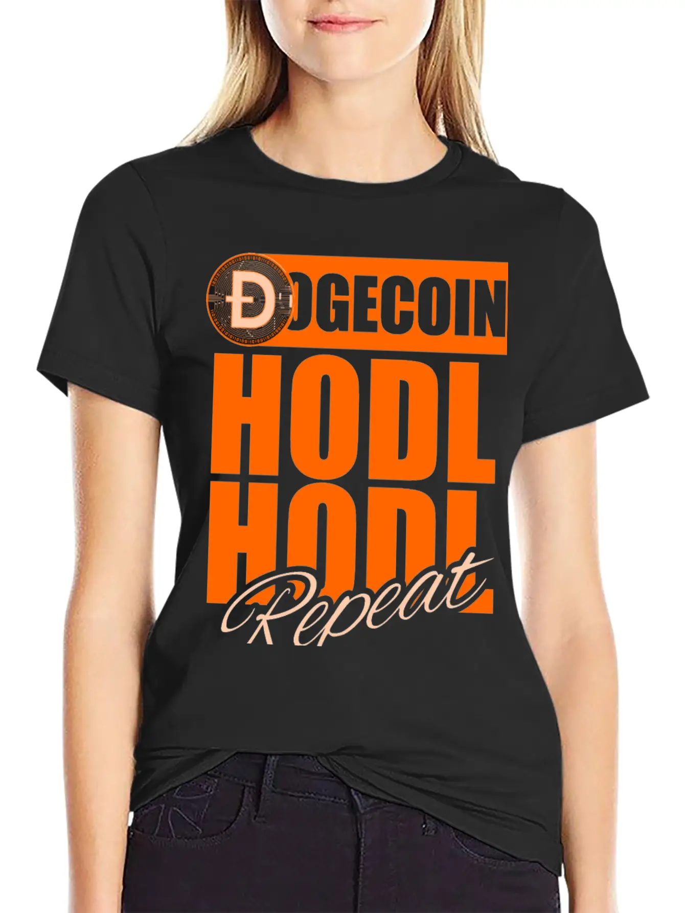 Funny Dogecoin Cryptocurrency For Hodl Hodler Unisex Short Sleeve Soft Cotton T-Shirt – Casual Everyday Wear