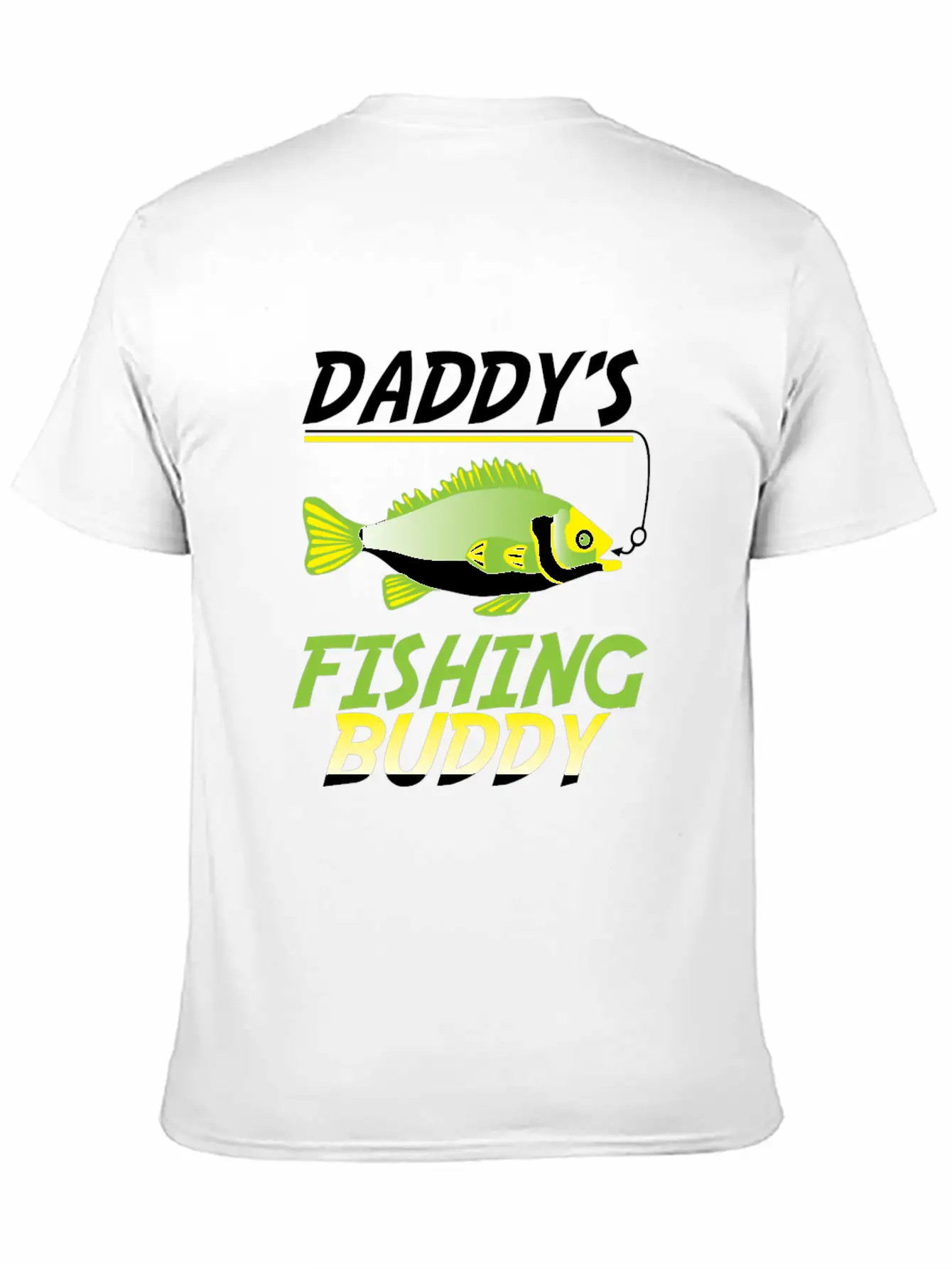 Funny Fishing Daddy's Fishing Buddy Fish Gift Basic Graphic T-Shirt – Daily Comfort In Soft Cotton