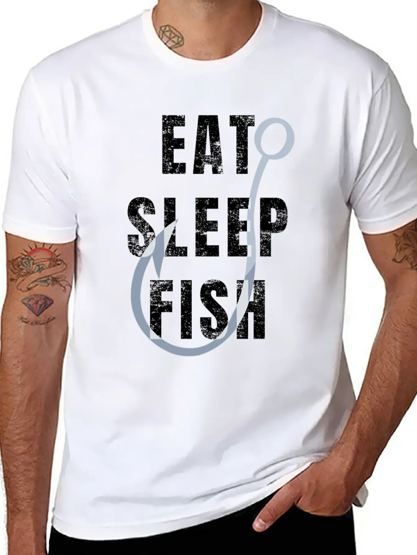 Funny Fishing Gift For Fisher Fish! Essential Unisex Summer Tee – Soft Cotton Casual Fit