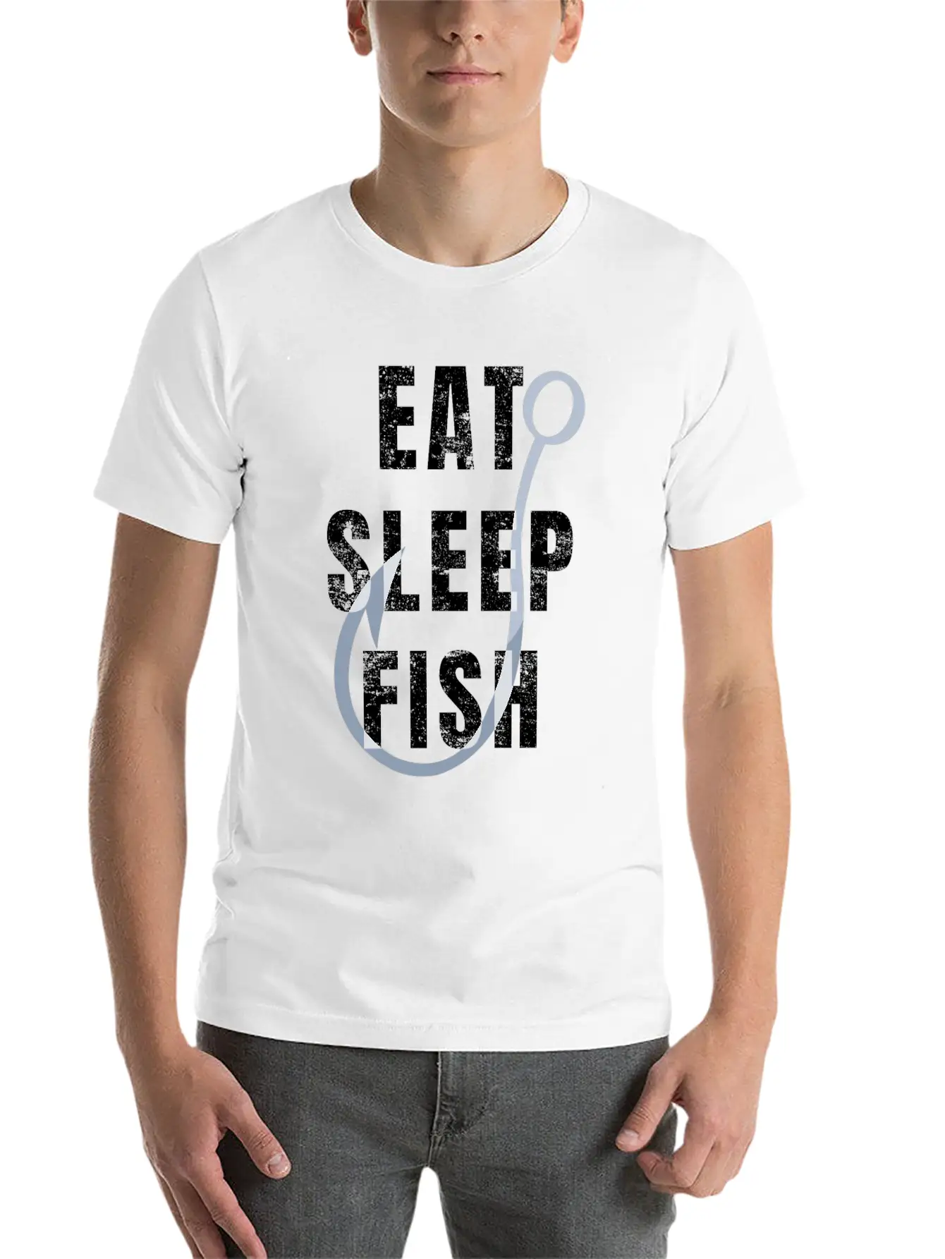 Funny Fishing Gift For Fisher Fish! Essential Unisex Summer Tee – Soft Cotton Casual Fit