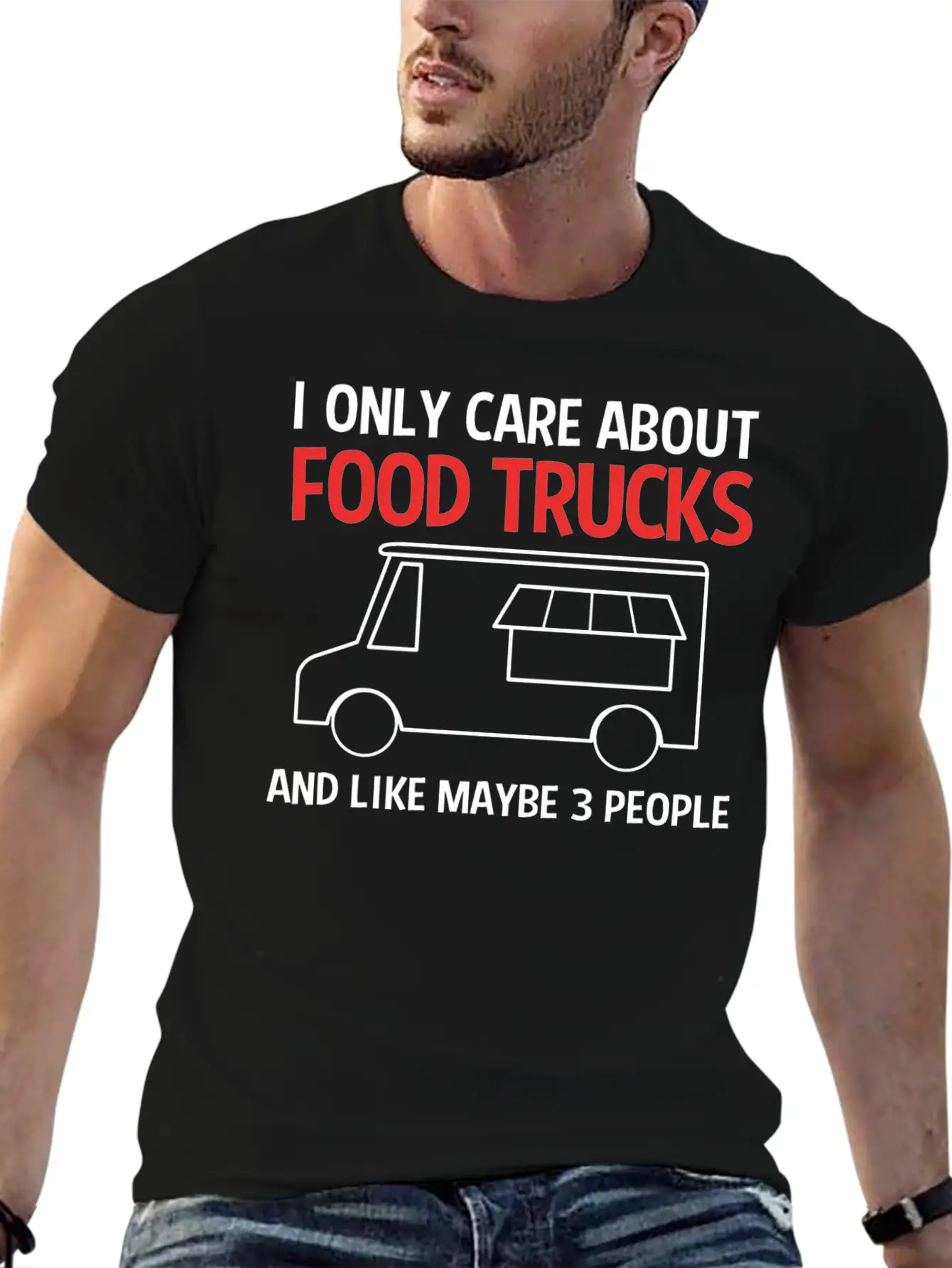 Funny Food Trucks And Like Maybe 3 People Unisex Casual T-Shirt – Clean Design For Daily Comfort