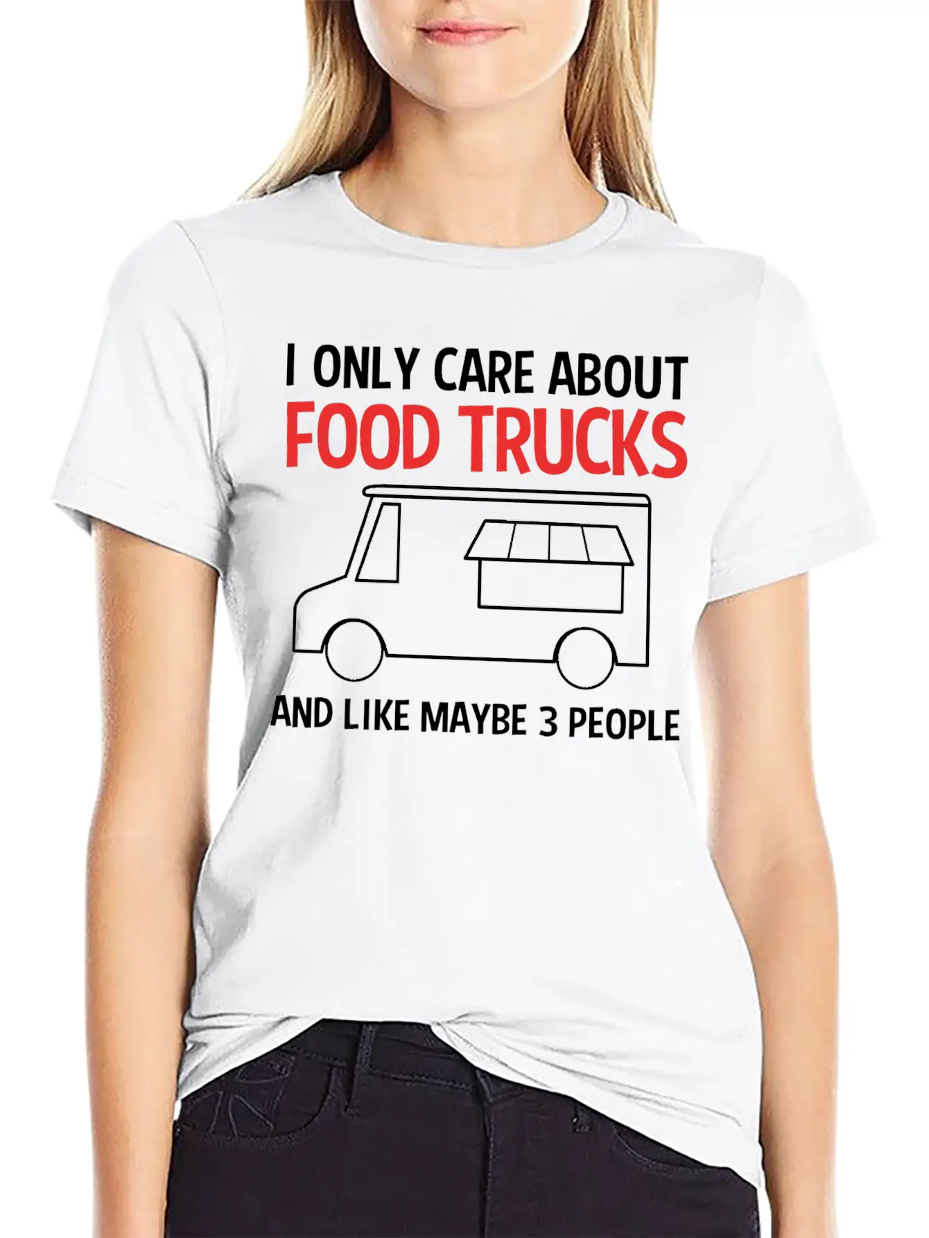 Funny Food Trucks And Like Maybe 3 People Unisex Casual T-Shirt – Clean Design For Daily Comfort