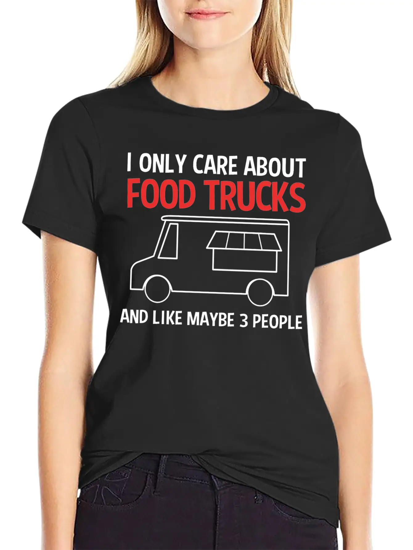 Funny Food Trucks And Like Maybe 3 People Unisex Casual T-Shirt – Clean Design For Daily Comfort