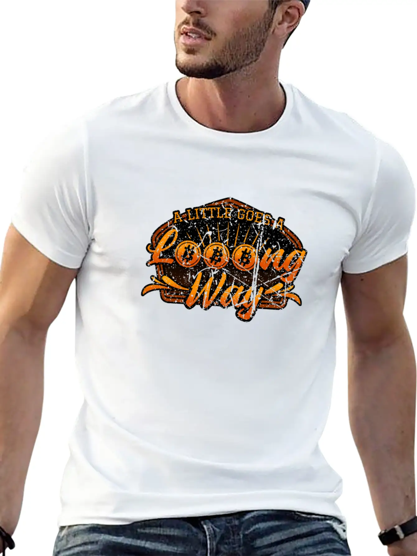 Funny Gift Bitcoin Crypto JUST Shirt Stylish Everyday T-Shirt – Unisex Basic Cotton Tee