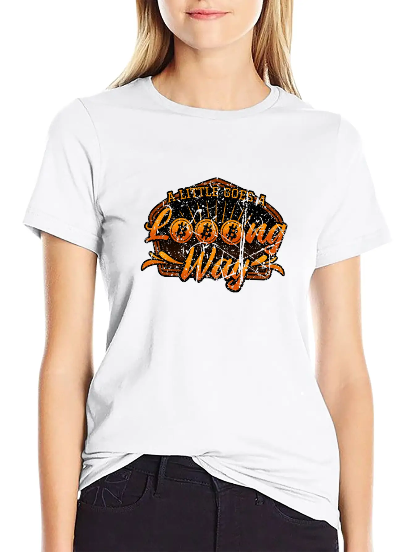 Funny Gift Bitcoin Crypto JUST Shirt Stylish Everyday T-Shirt – Unisex Basic Cotton Tee