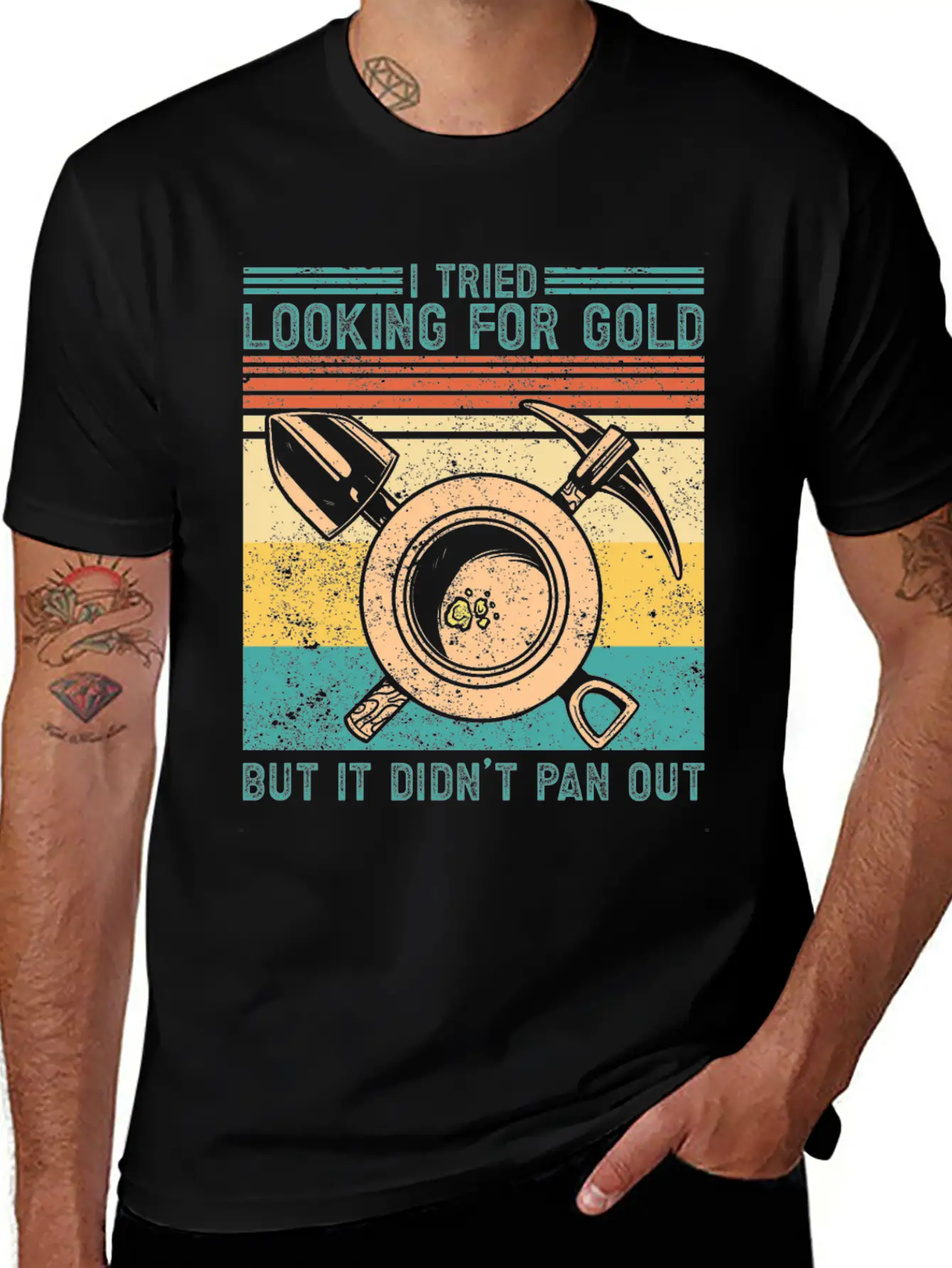 Funny Gold Panning Gold Prospectors Gold Miner Dig Timeless Short Sleeve Tee – Comfy And Minimalist Design