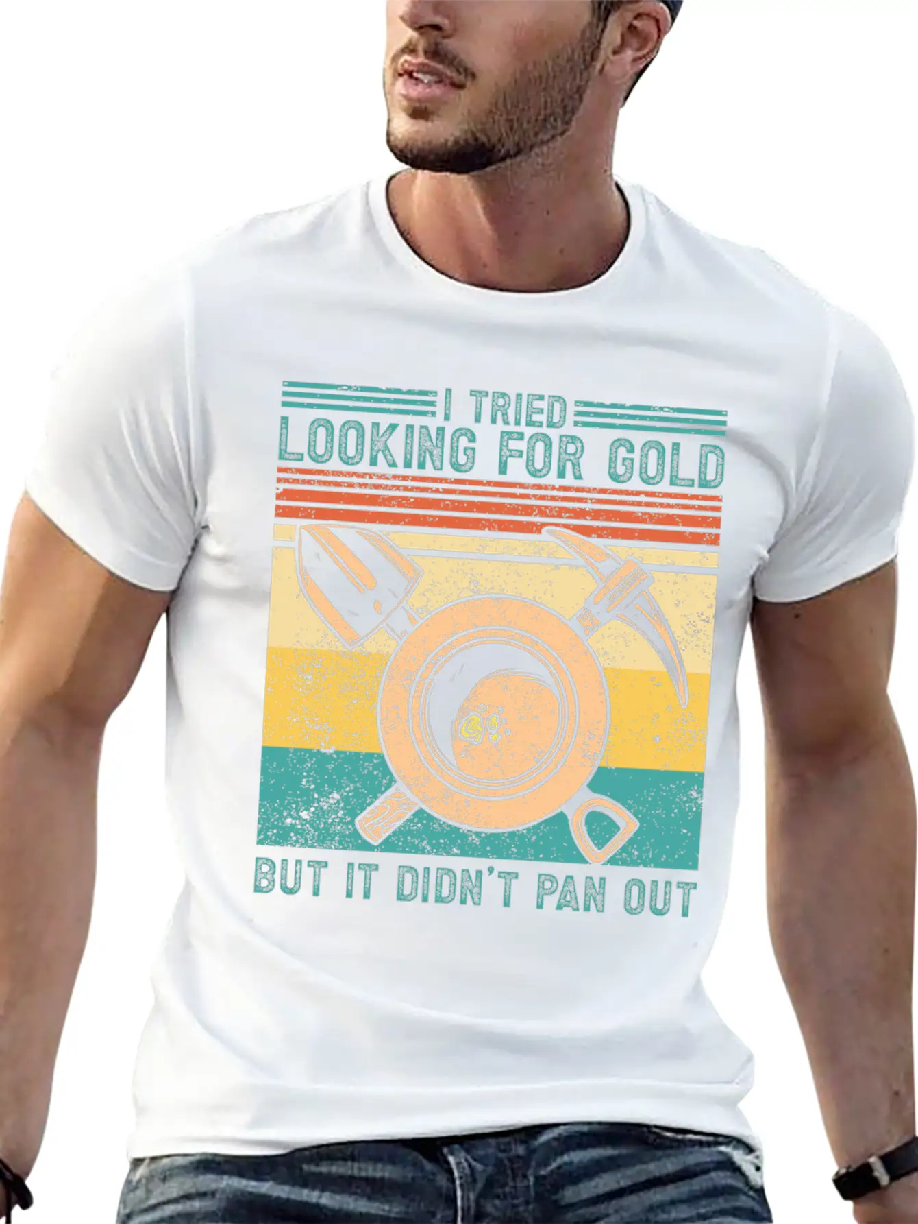 Funny Gold Panning Gold Prospectors Gold Miner Dig Timeless Short Sleeve Tee – Comfy And Minimalist Design