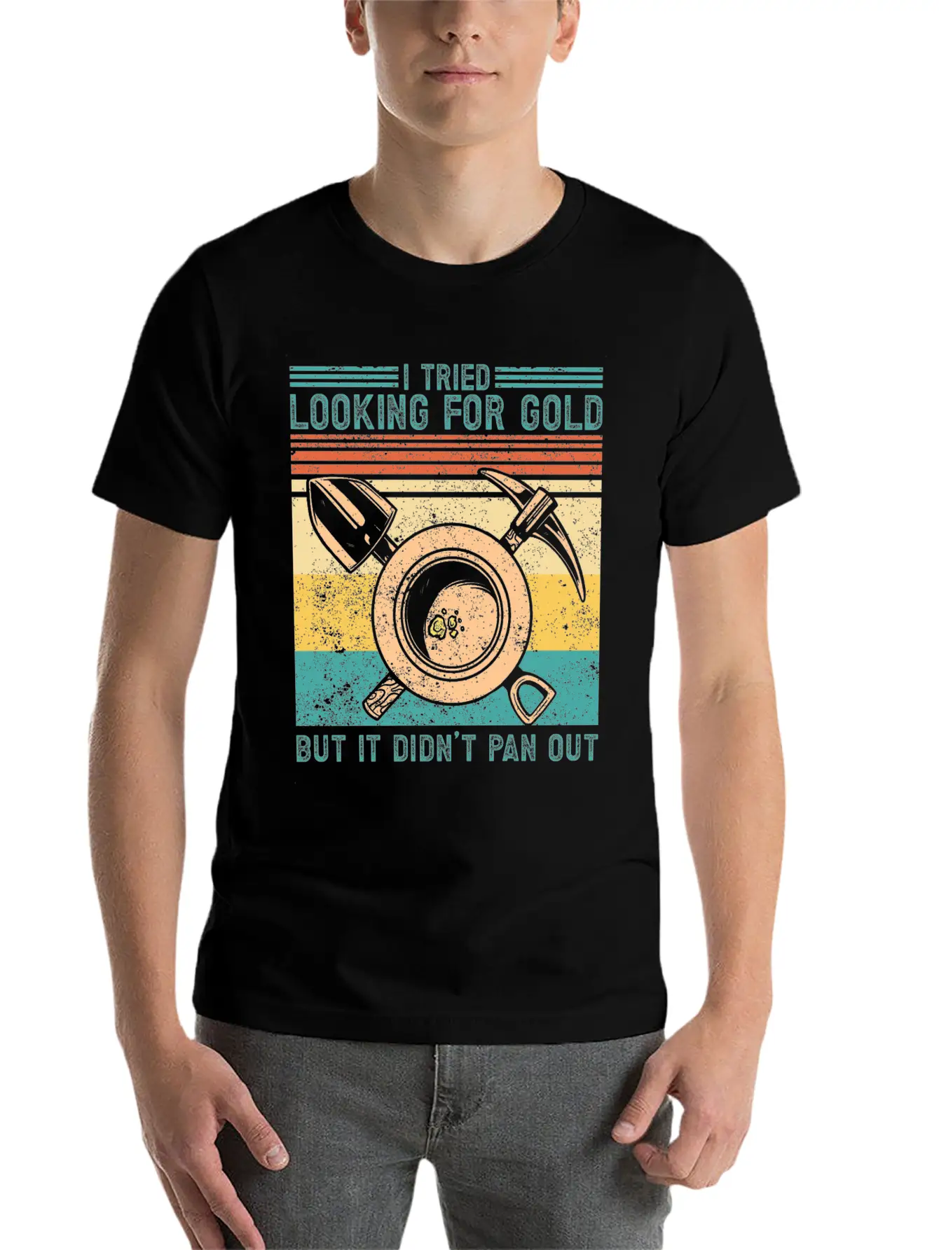 Funny Gold Panning Gold Prospectors Gold Miner Dig Timeless Short Sleeve Tee – Comfy And Minimalist Design