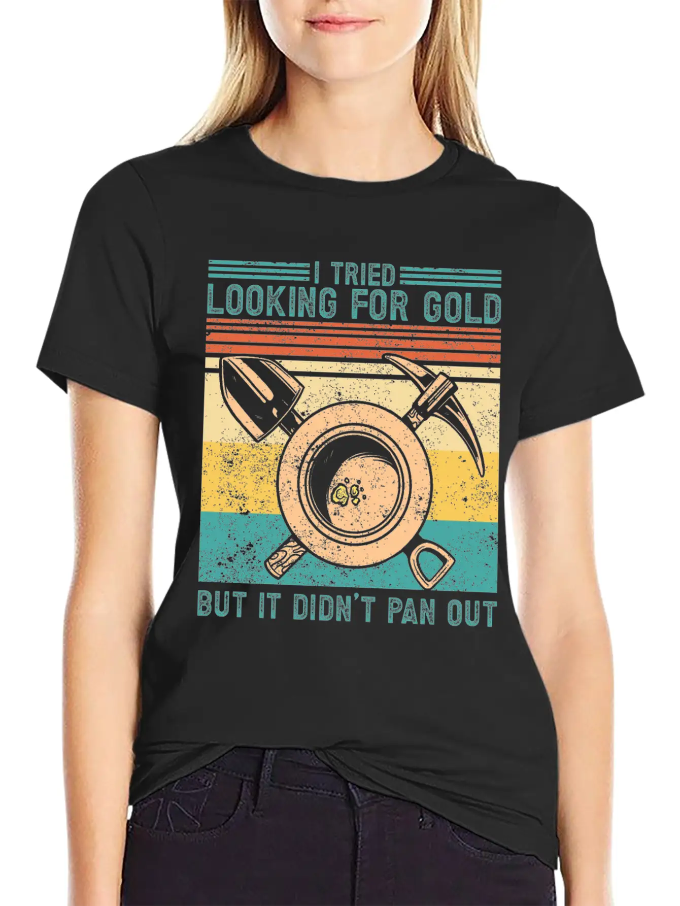 Funny Gold Panning Gold Prospectors Gold Miner Dig Timeless Short Sleeve Tee – Comfy And Minimalist Design