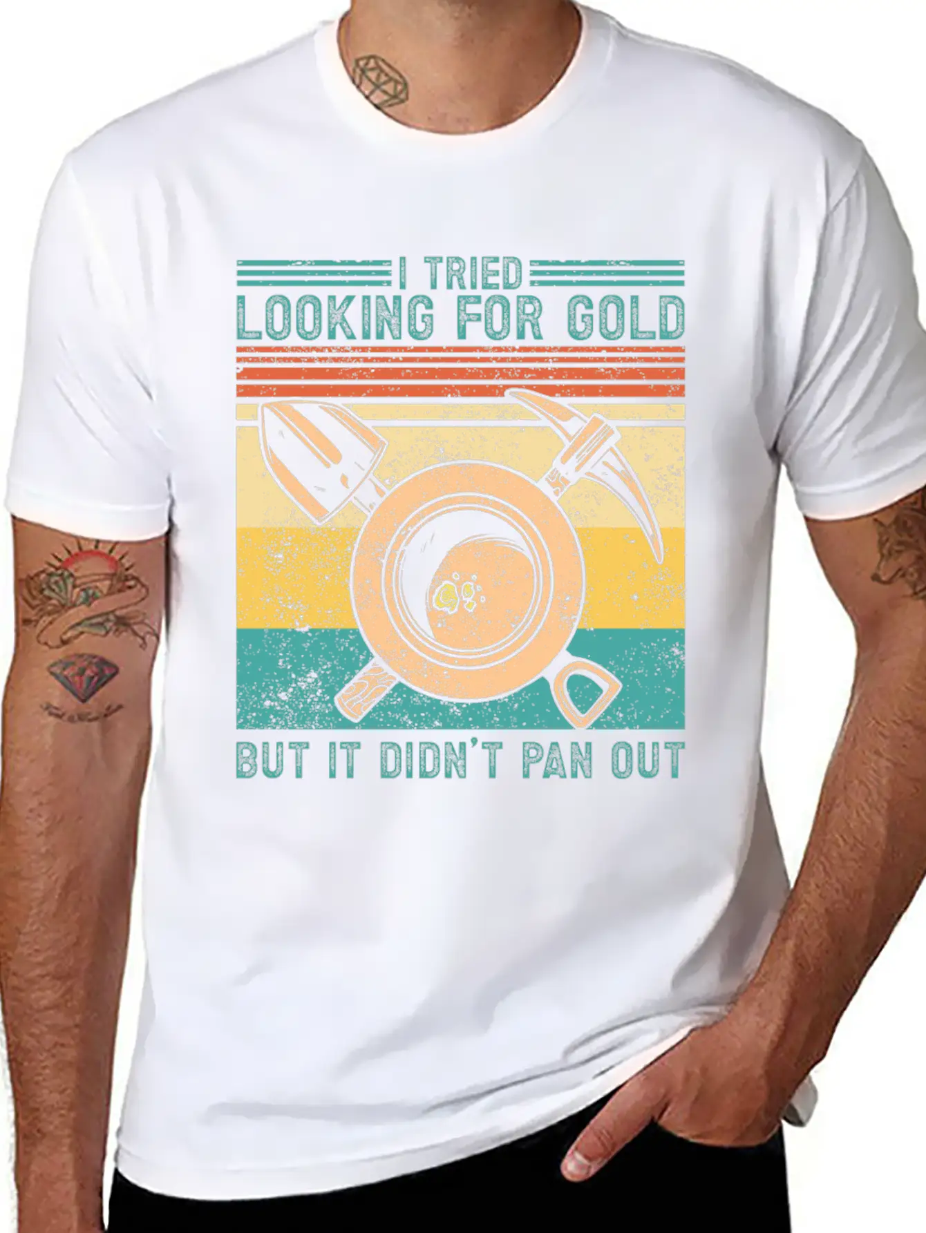 Funny Gold Panning Gold Prospectors Gold Miner Dig Timeless Short Sleeve Tee – Comfy And Minimalist Design