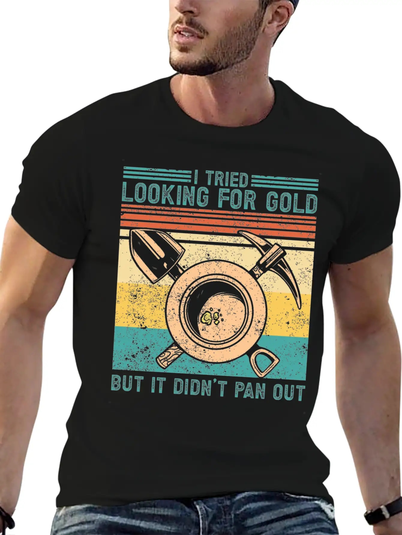 Funny Gold Panning Gold Prospectors Gold Miner Dig Timeless Short Sleeve Tee – Comfy And Minimalist Design