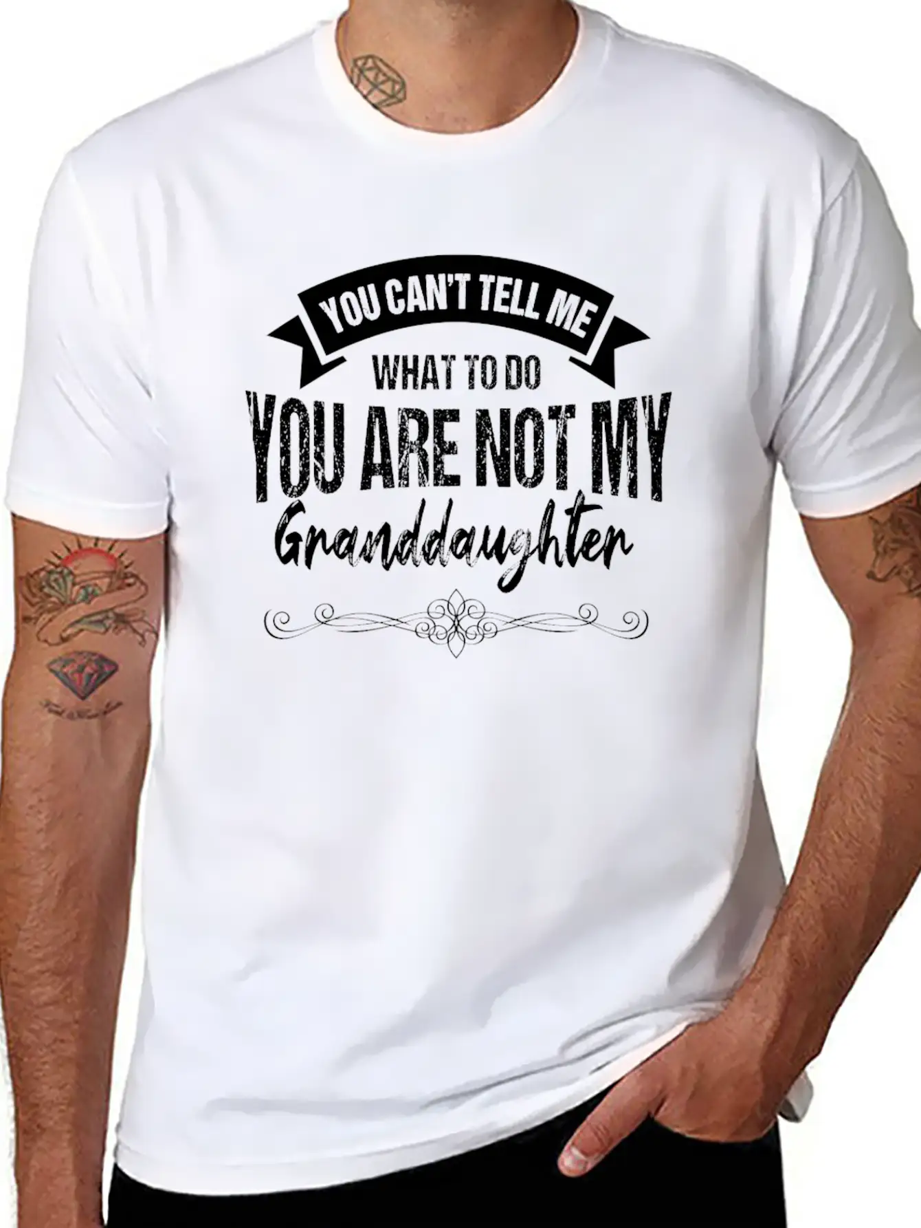 Funny Grandfather Granddaughter Outfit, Grandpa Timeless Short Sleeve Tee – Comfy And Minimalist Design
