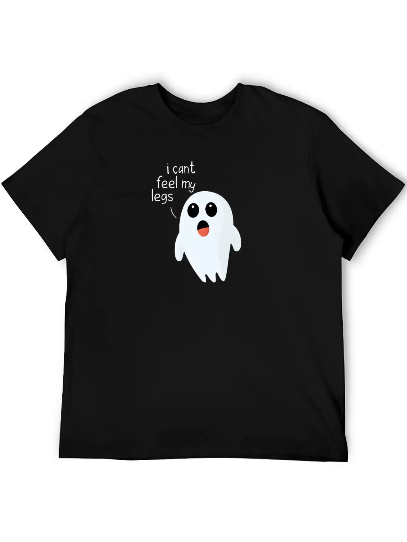 Funny Halloween Product Ghost - I Can't Feel My Timeless Short Sleeve Tee – Comfy And Minimalist Design