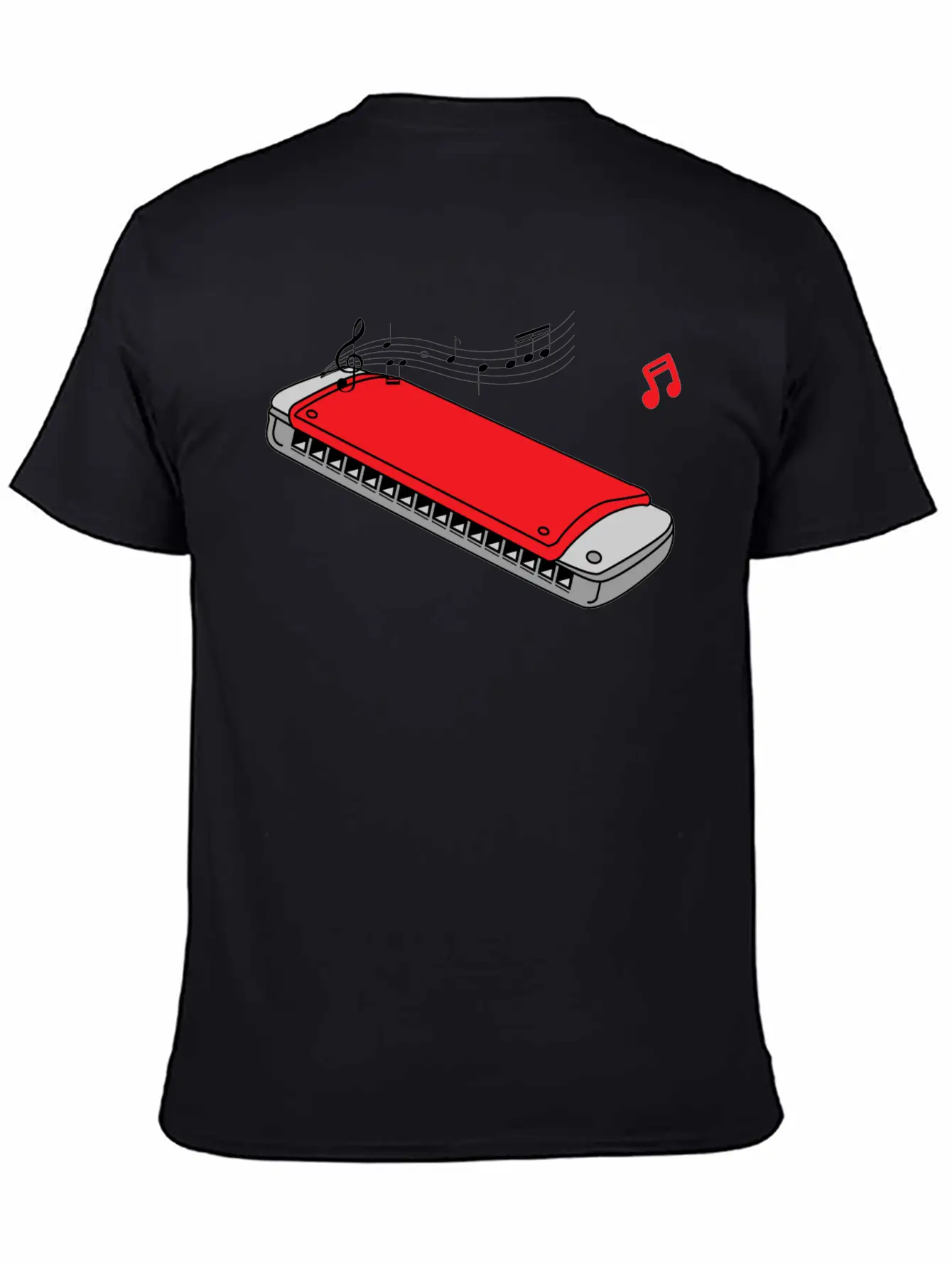 Funny Harmonica ,music,blues,folk,classical,jazz Essential Unisex Summer Tee – Soft Cotton Casual Fit