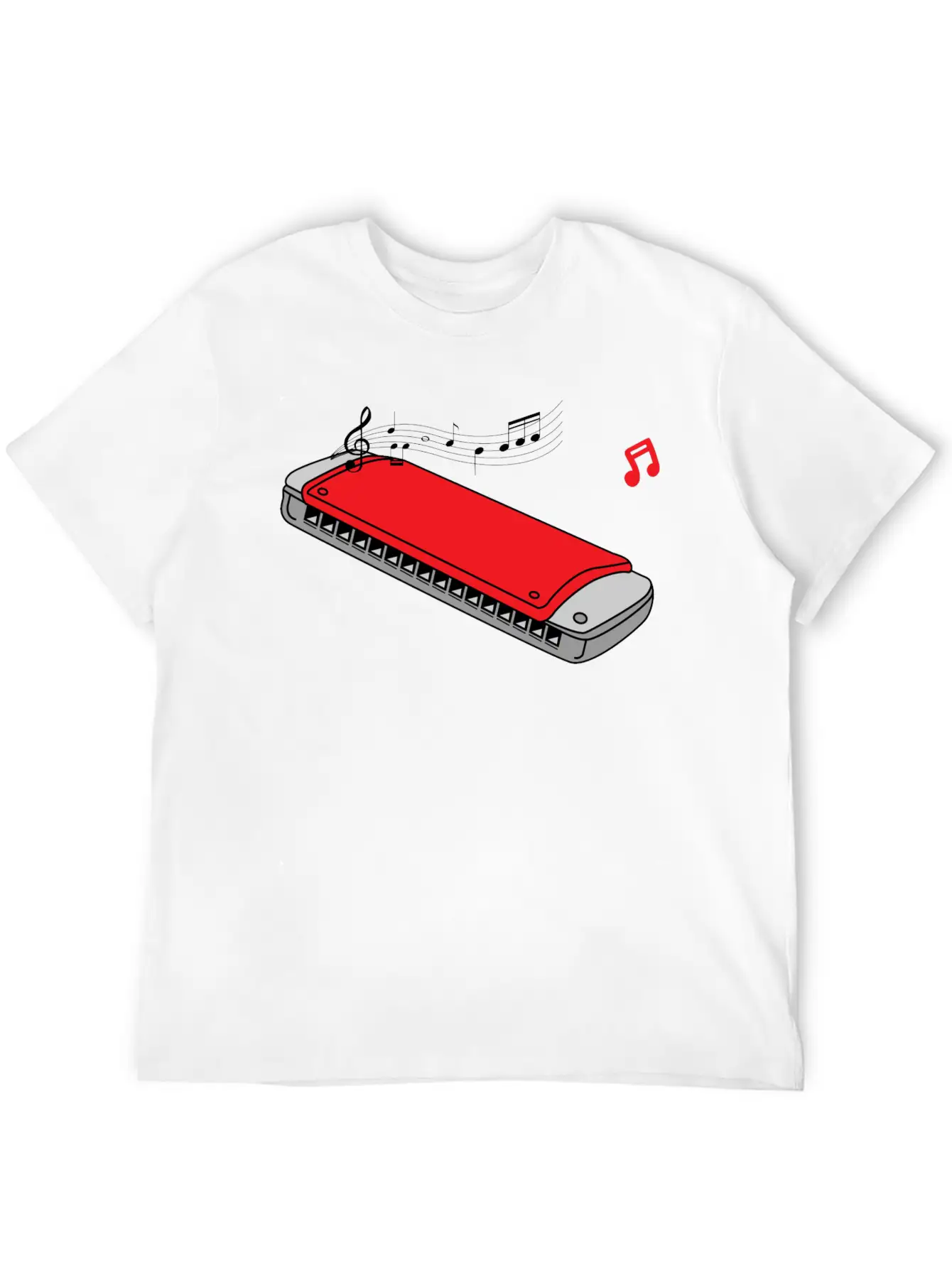 Funny Harmonica ,music,blues,folk,classical,jazz Essential Unisex Summer Tee – Soft Cotton Casual Fit