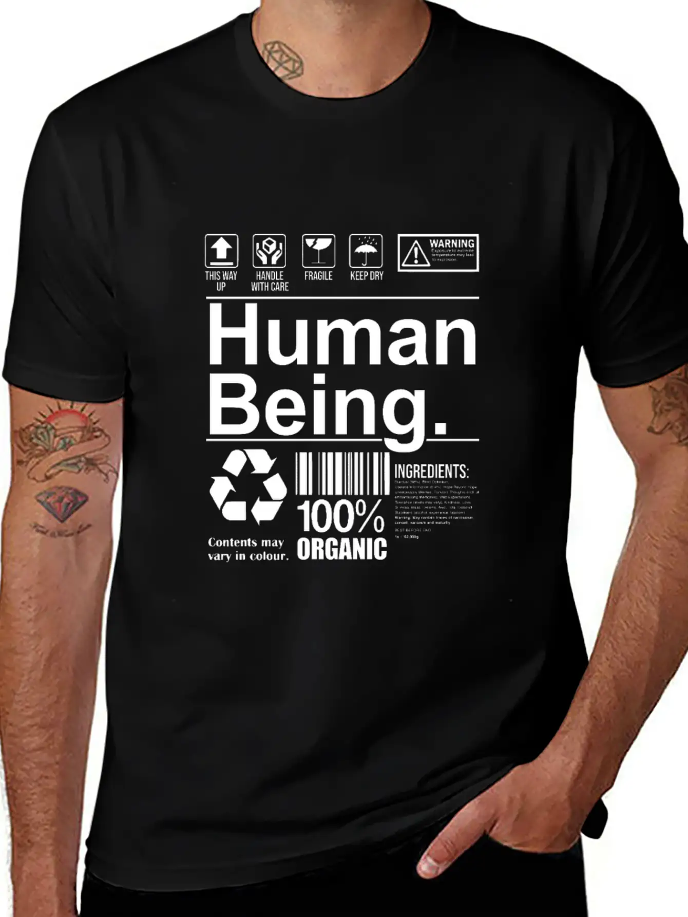 Funny Human Being Gift Essential Unisex Summer Tee – Soft Cotton Casual Fit