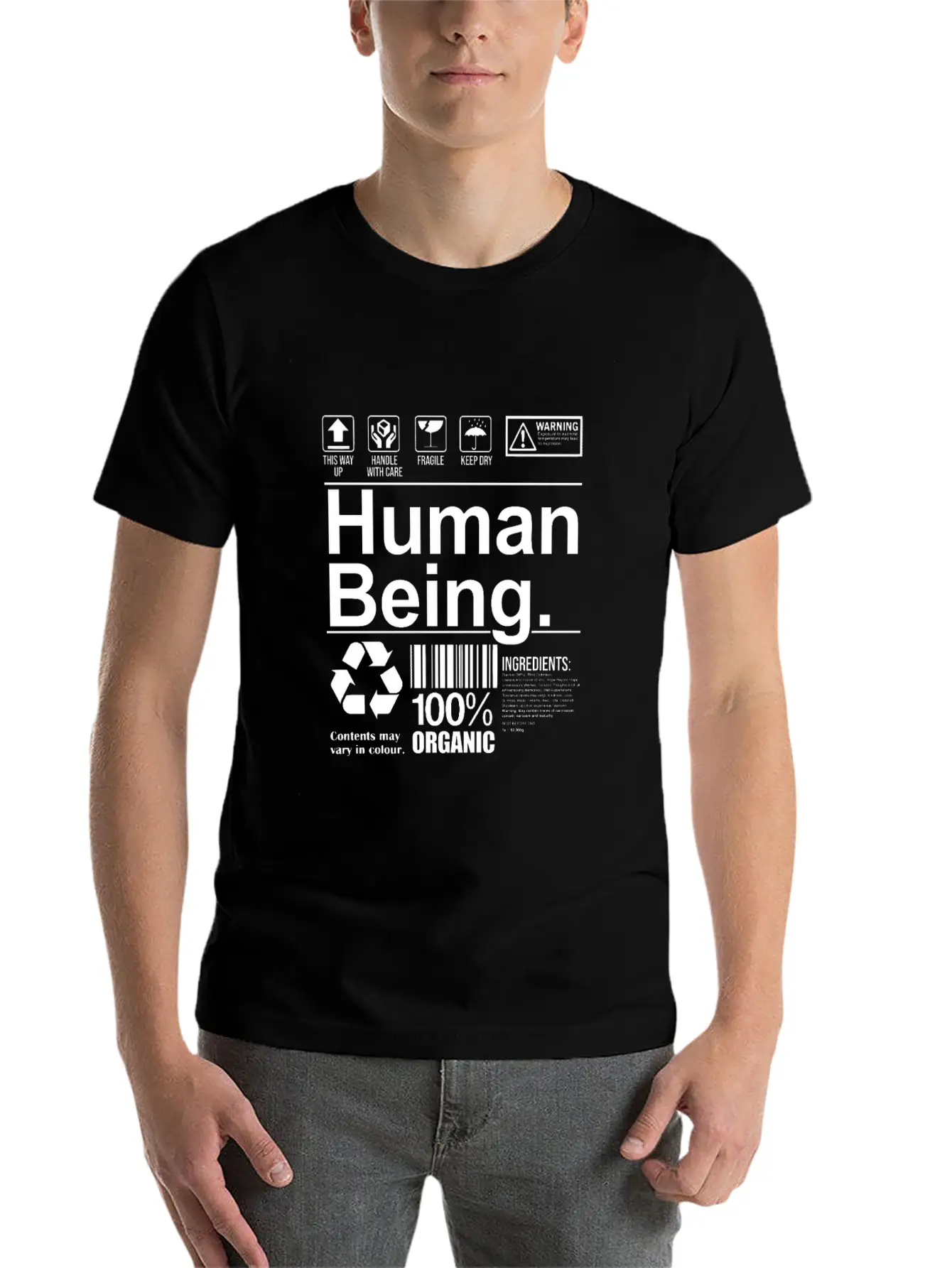 Funny Human Being Gift Essential Unisex Summer Tee – Soft Cotton Casual Fit