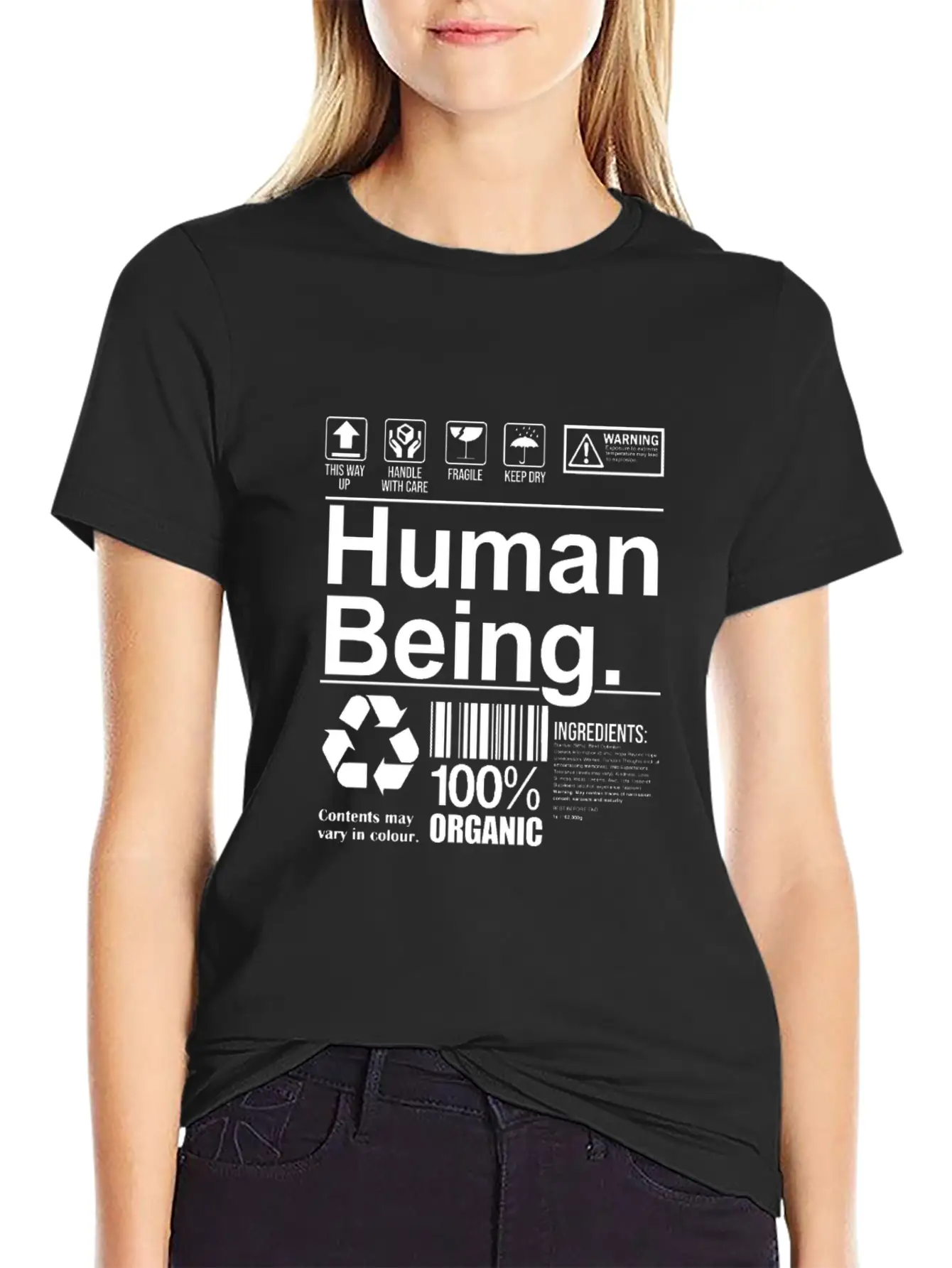 Funny Human Being Gift Essential Unisex Summer Tee – Soft Cotton Casual Fit