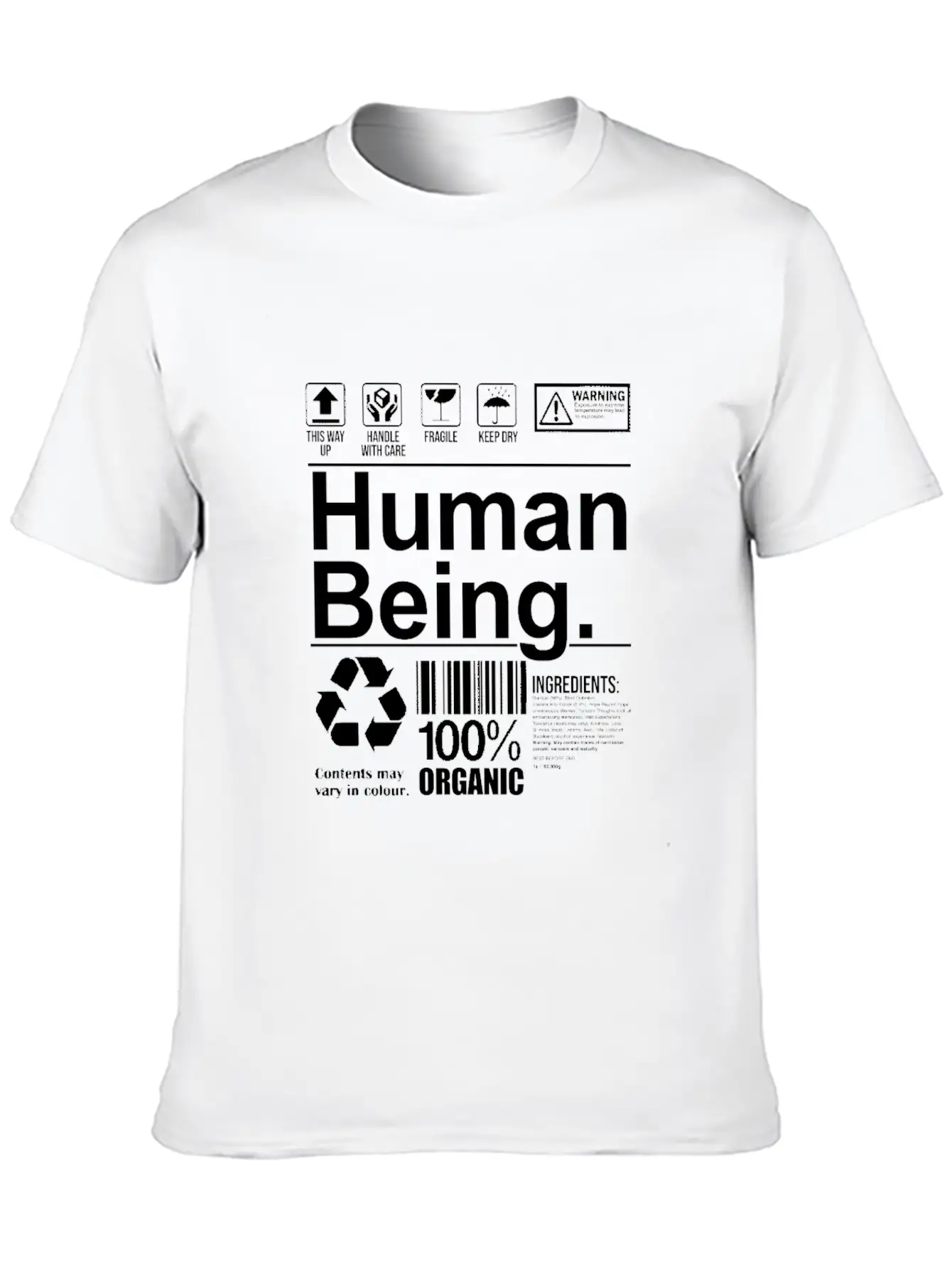 Funny Human Being Gift Essential Unisex Summer Tee – Soft Cotton Casual Fit