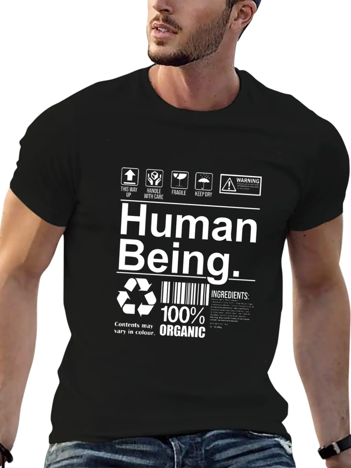 Funny Human Being Gift Essential Unisex Summer Tee – Soft Cotton Casual Fit