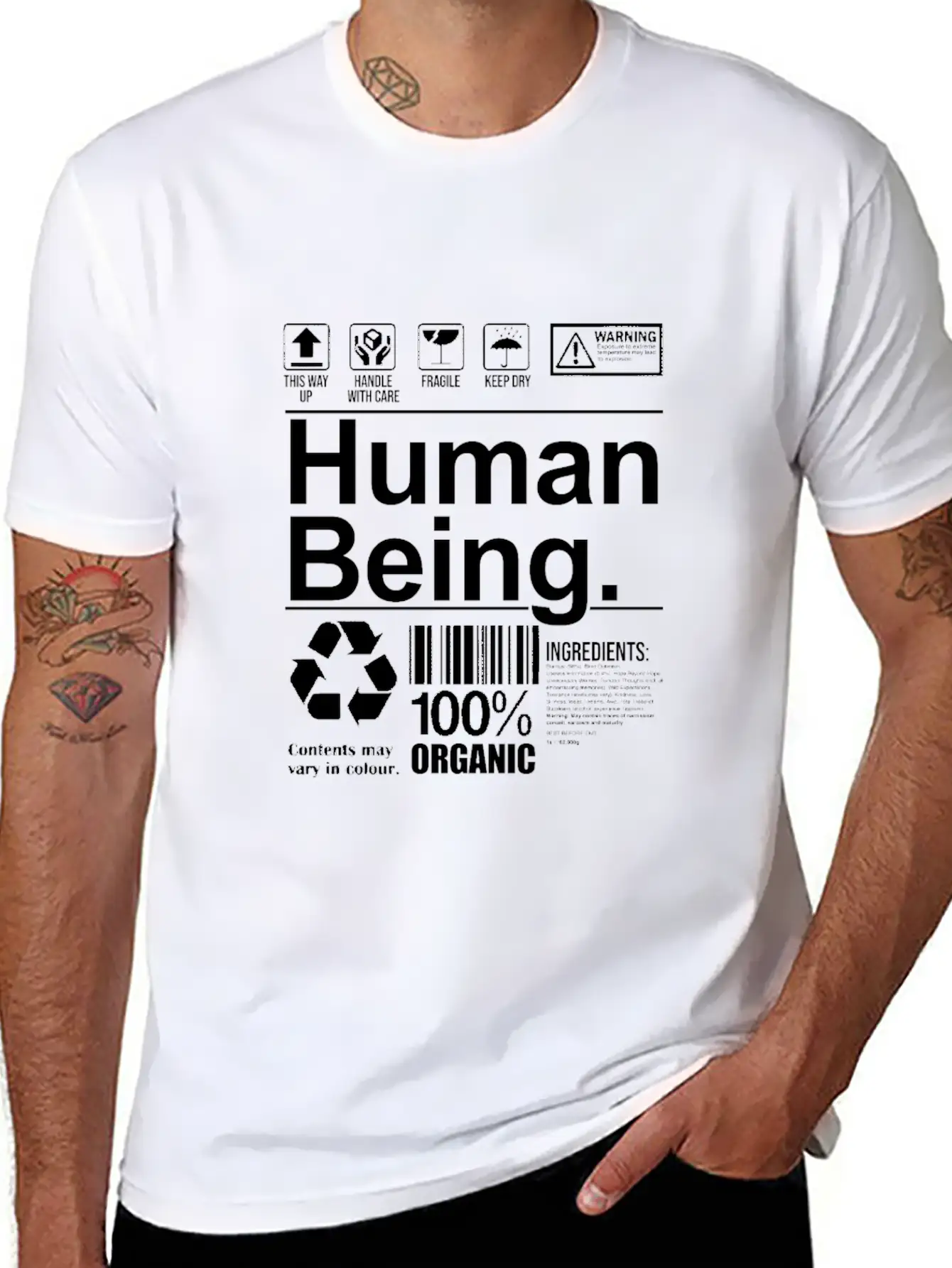 Funny Human Being Gift Essential Unisex Summer Tee – Soft Cotton Casual Fit