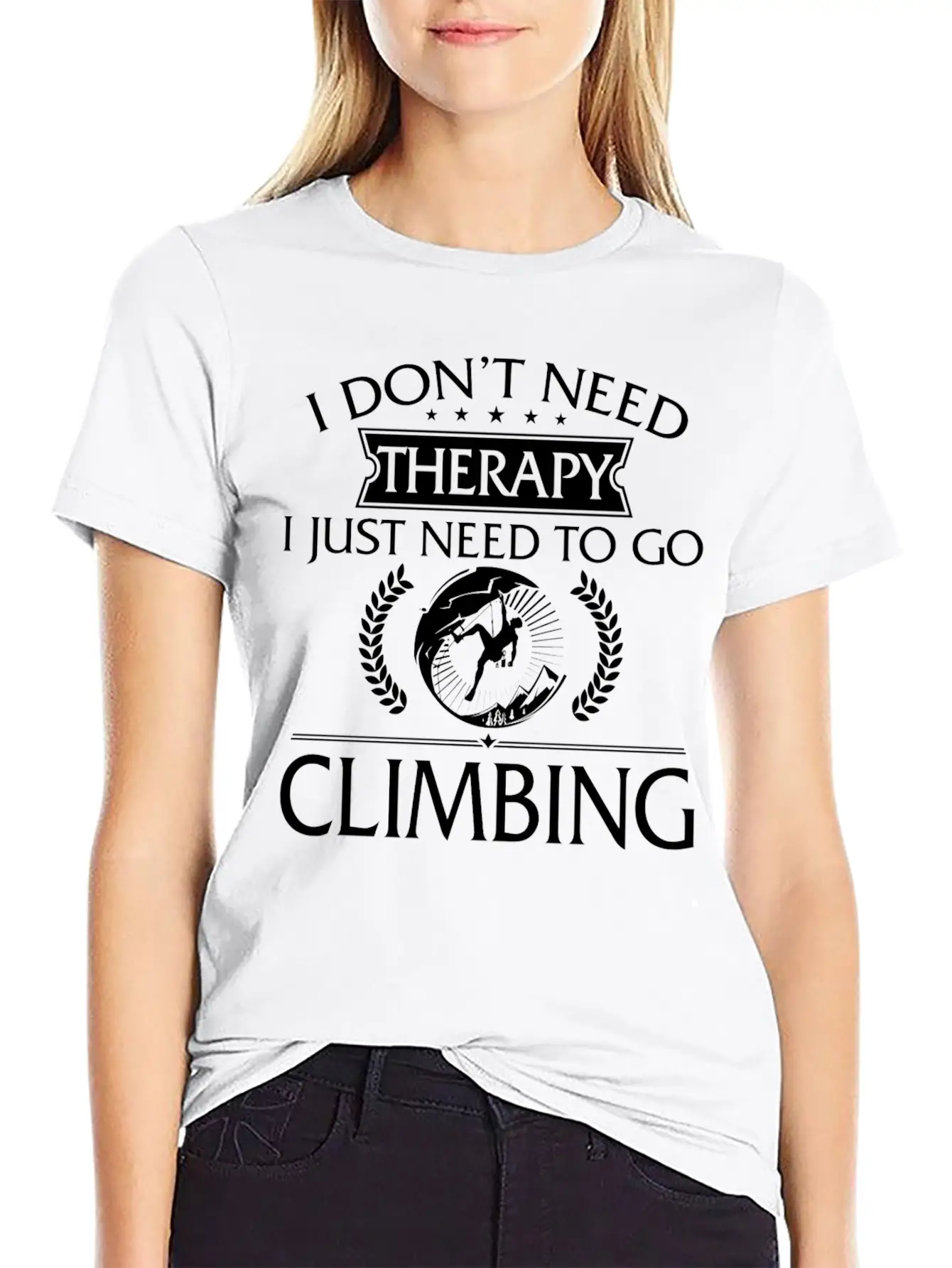 Funny I Don't Need Therapy Climbing Timeless Short Sleeve Tee – Comfy And Minimalist Design