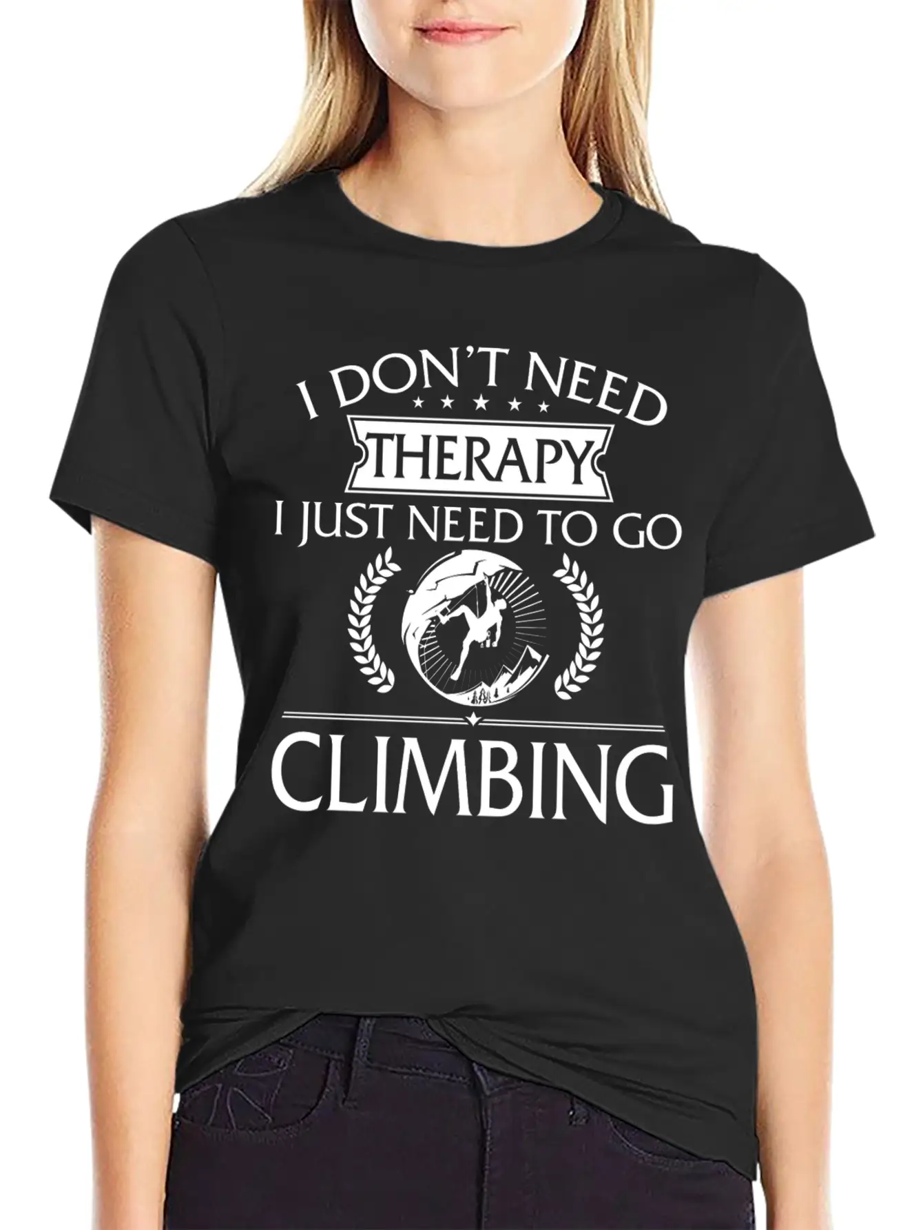 Funny I Don't Need Therapy Climbing Timeless Short Sleeve Tee – Comfy And Minimalist Design