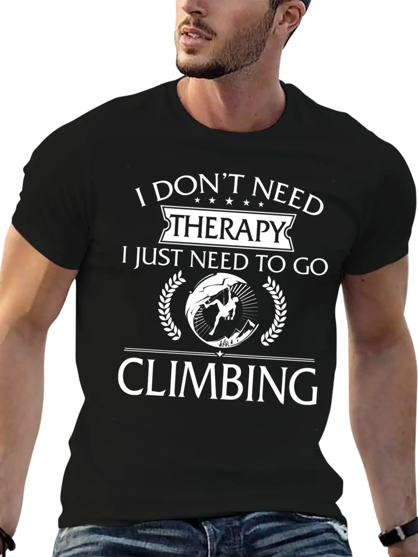 Funny I Don't Need Therapy Climbing Timeless Short Sleeve Tee – Comfy And Minimalist Design
