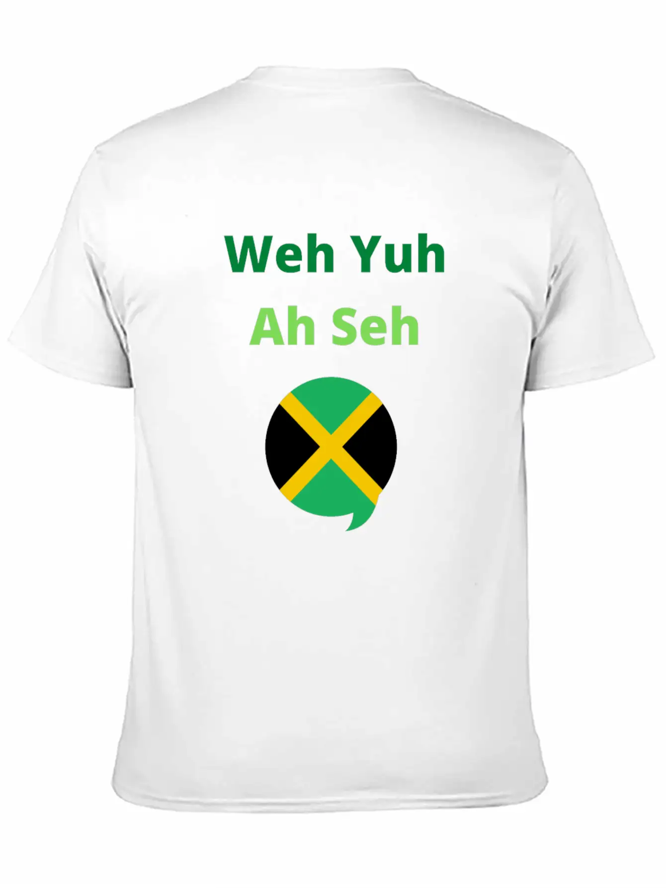 Funny Jamaican Popuplar Saying, Weh Yuh Ah Seh Unisex Short Sleeve Soft Cotton T-Shirt – Casual Everyday Wear