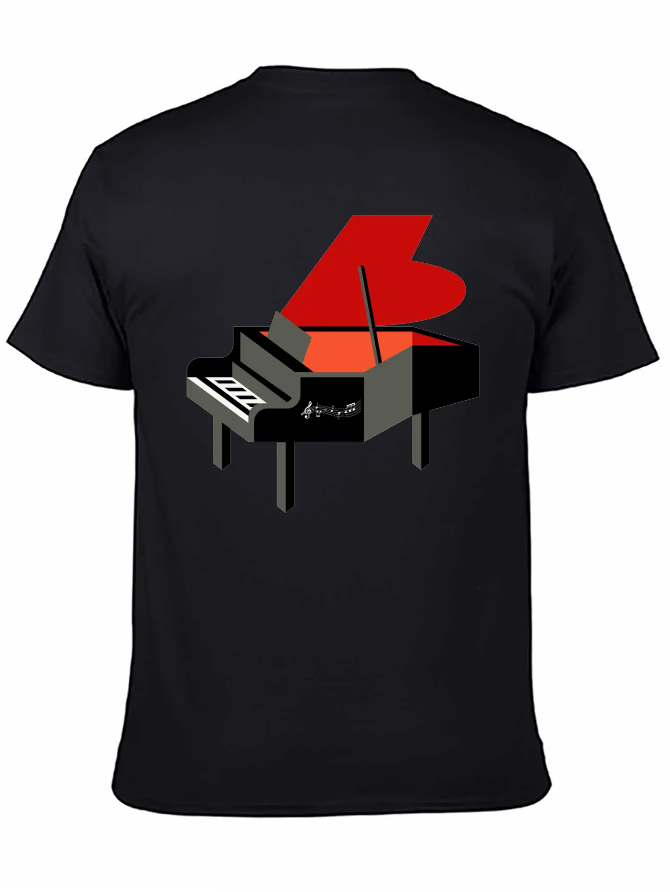 Funny Keyboard Player Pianist Stylish Everyday T-Shirt – Unisex Basic Cotton Tee