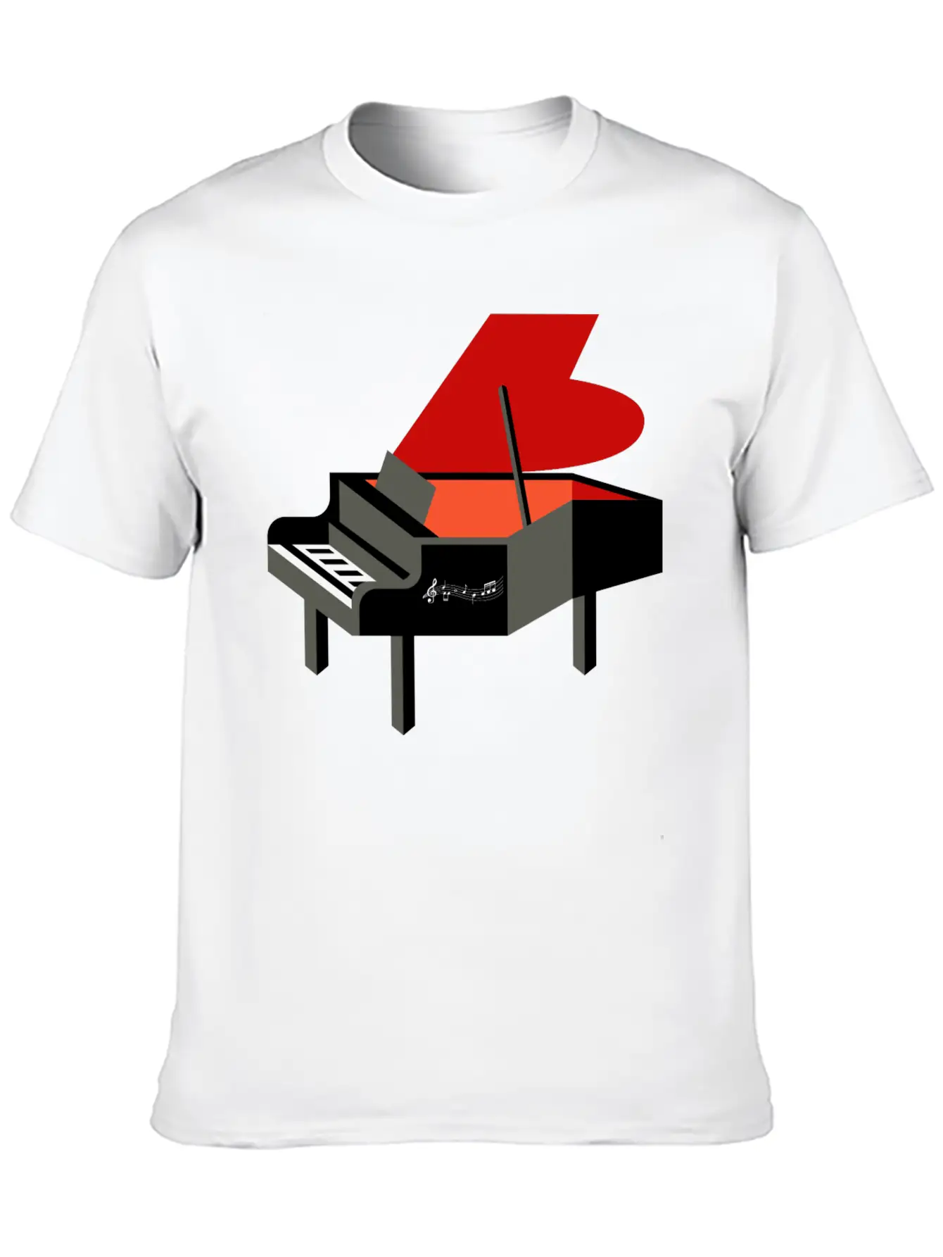 Funny Keyboard Player Pianist Stylish Everyday T-Shirt – Unisex Basic Cotton Tee
