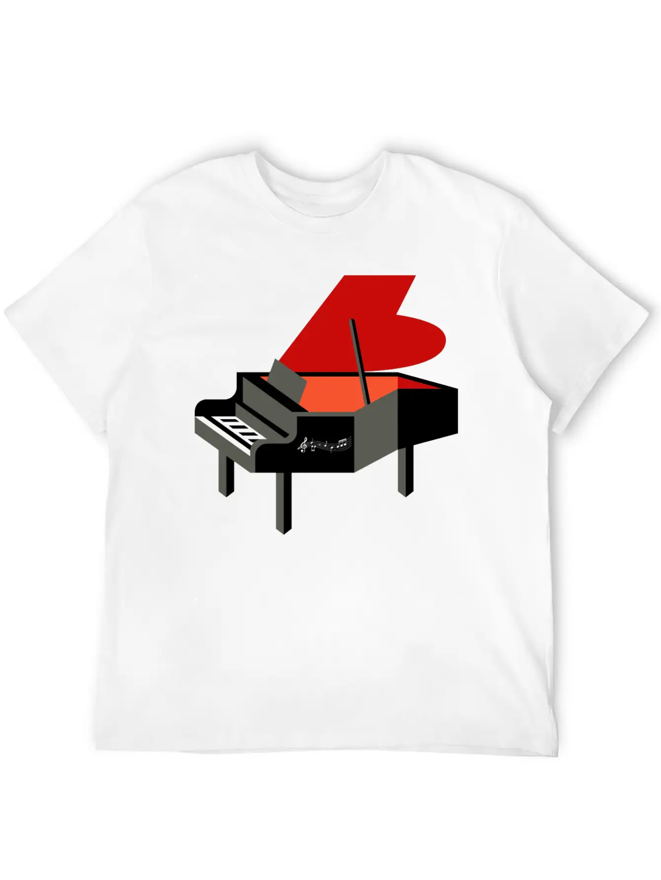 Funny Keyboard Player Pianist Stylish Everyday T-Shirt – Unisex Basic Cotton Tee