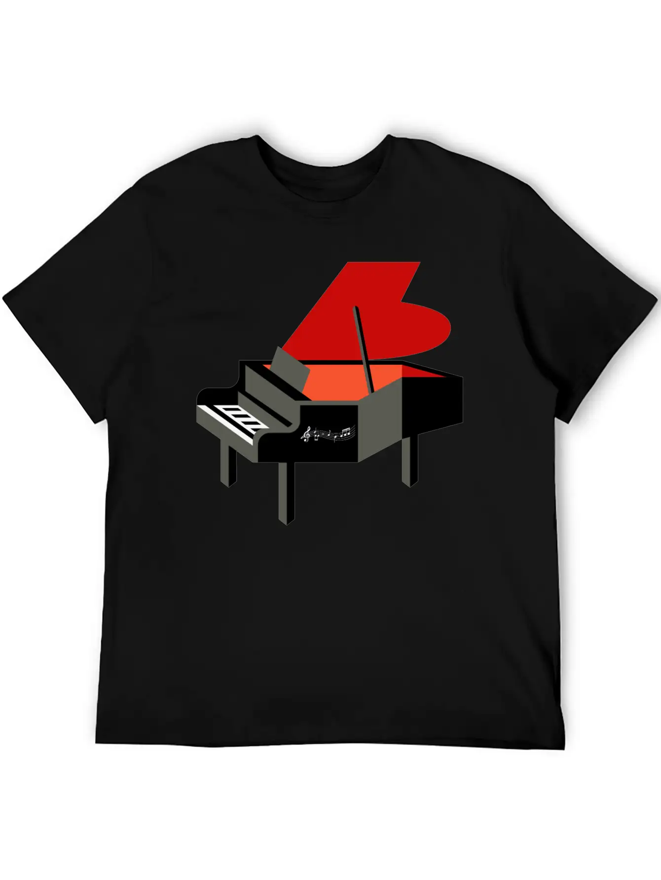 Funny Keyboard Player Pianist Stylish Everyday T-Shirt – Unisex Basic Cotton Tee