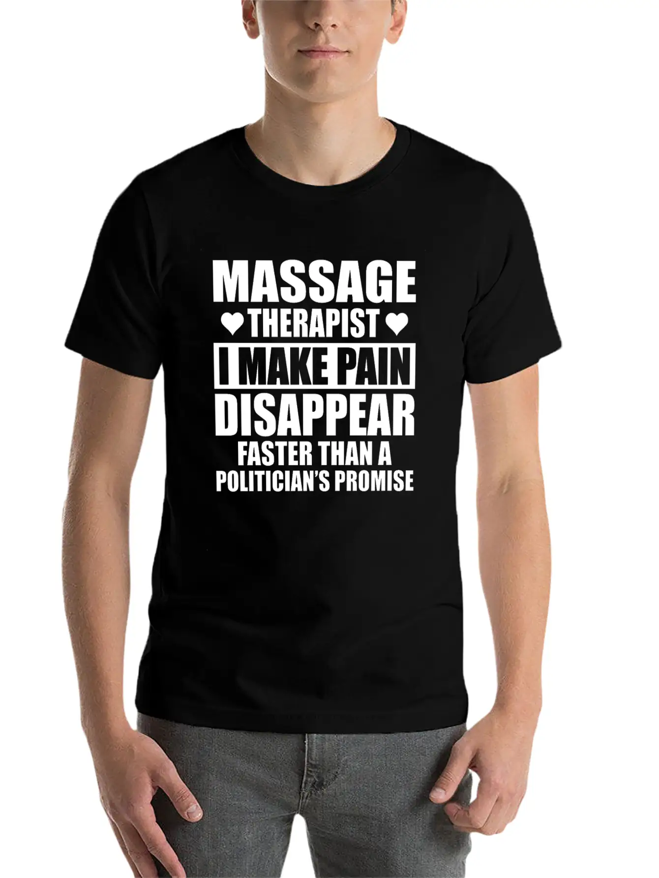 Funny Massage Therapist Design Stylish Everyday T-Shirt – Unisex Basic Cotton Tee