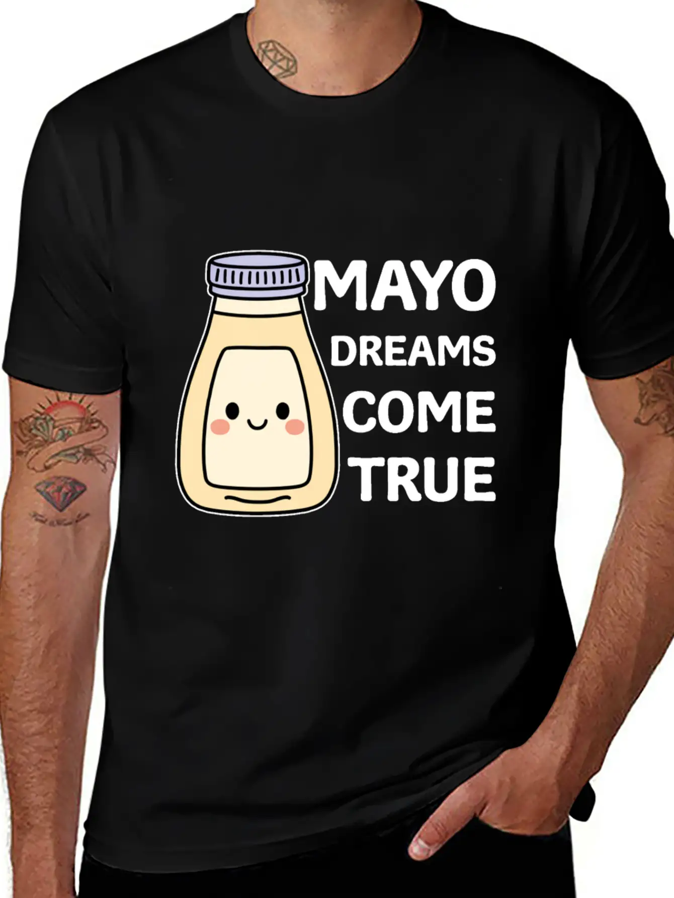 Funny Mayo Dreams Come True Cute Kawaii Mayonnaise Comfortable Minimalist Graphic Tee – Summer Style Essential