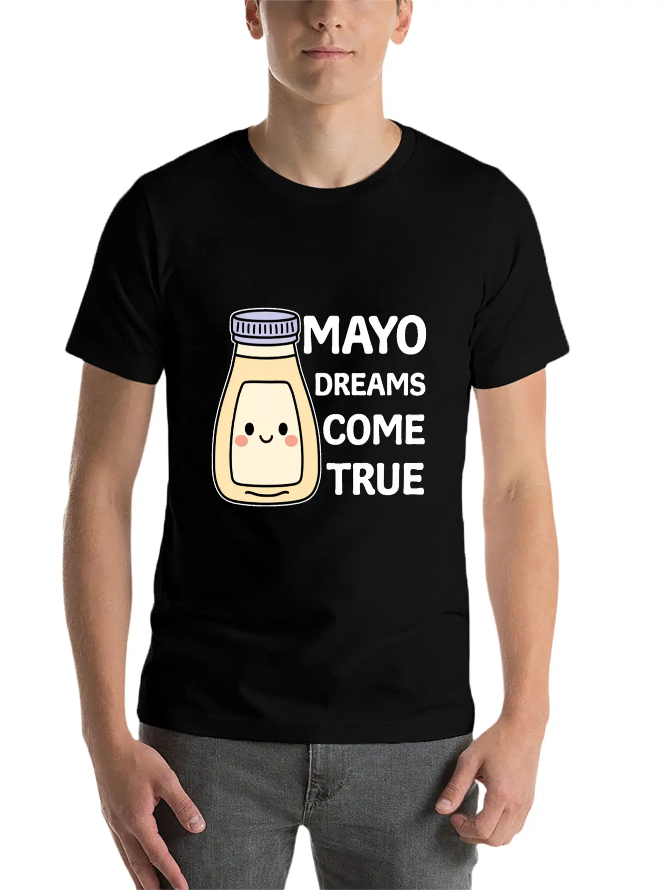 Funny Mayo Dreams Come True Cute Kawaii Mayonnaise Comfortable Minimalist Graphic Tee – Summer Style Essential