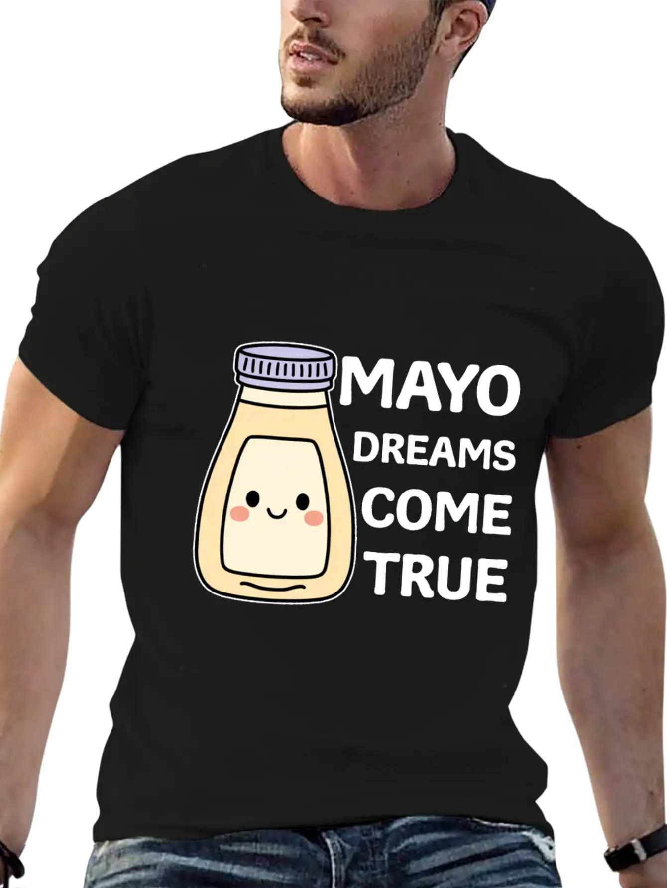 Funny Mayo Dreams Come True Cute Kawaii Mayonnaise Comfortable Minimalist Graphic Tee – Summer Style Essential
