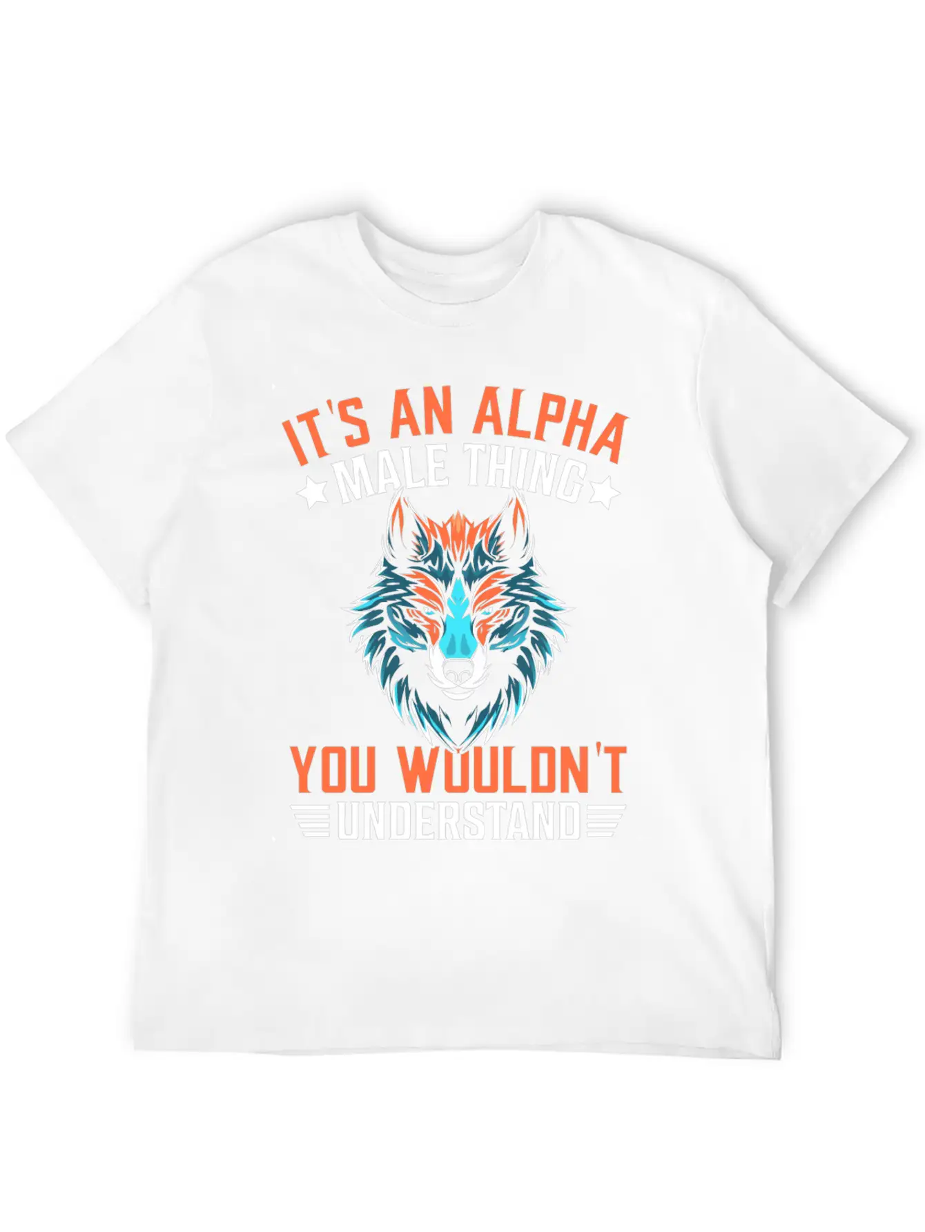 Funny Men Wolf Stylish Everyday T-Shirt – Unisex Basic Cotton Tee