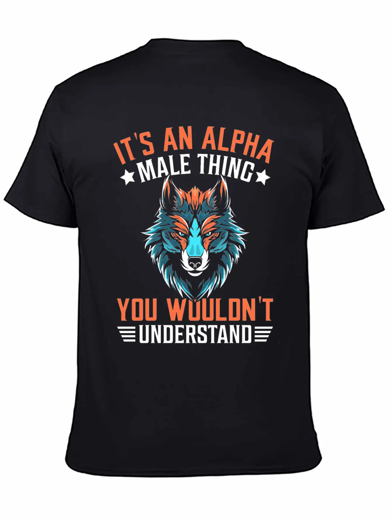 Funny Men Wolf Stylish Everyday T-Shirt – Unisex Basic Cotton Tee