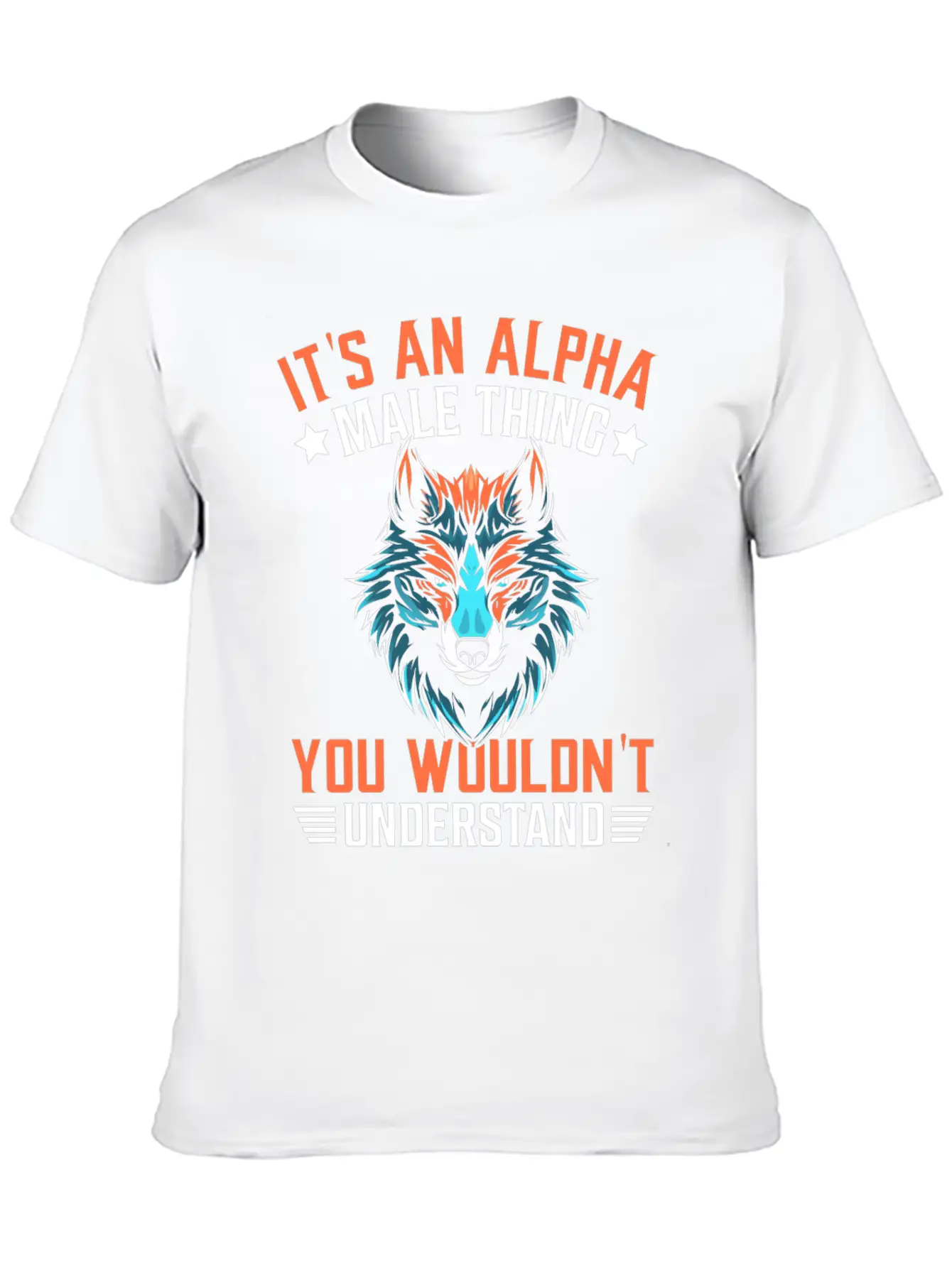 Funny Men Wolf Stylish Everyday T-Shirt – Unisex Basic Cotton Tee