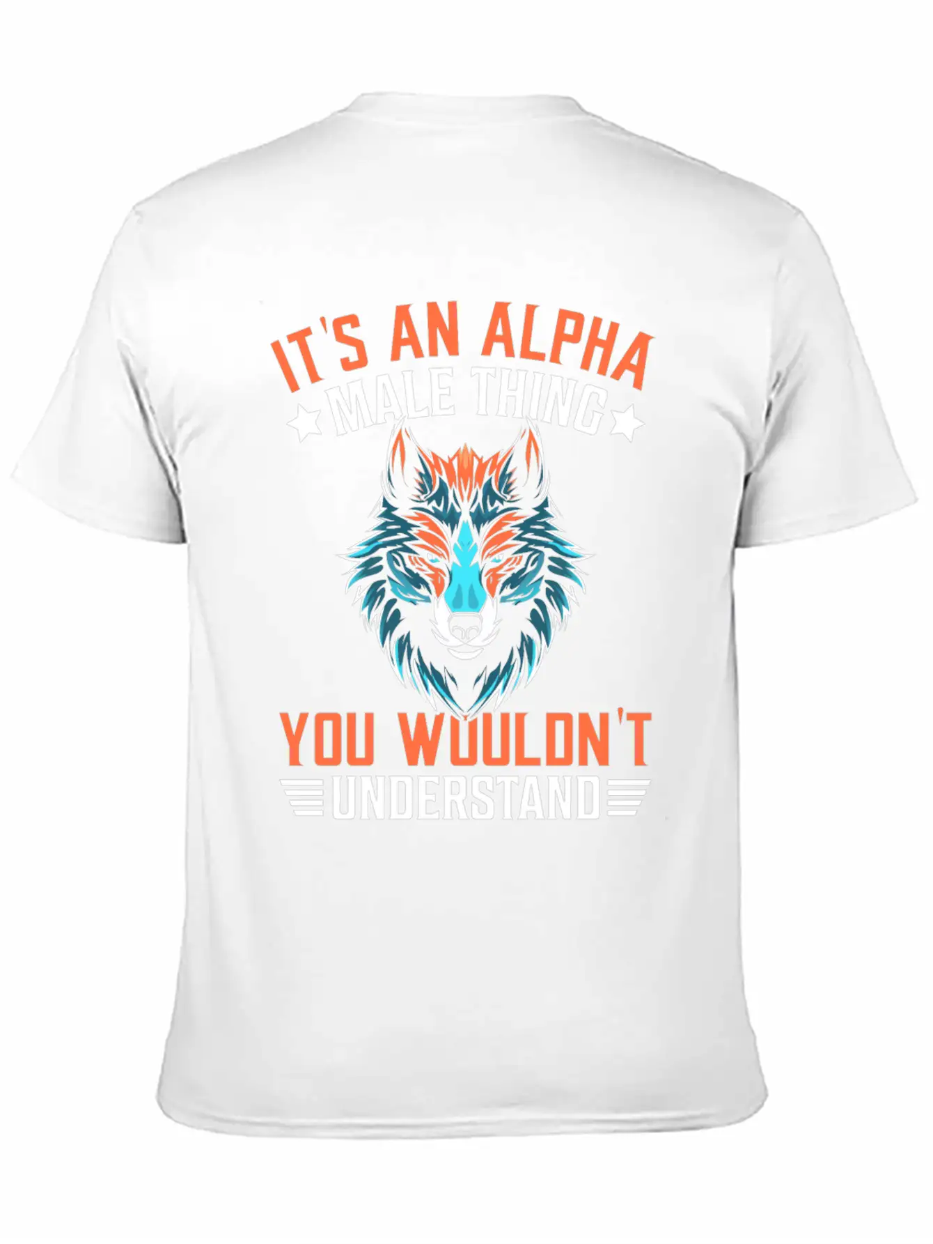 Funny Men Wolf Stylish Everyday T-Shirt – Unisex Basic Cotton Tee