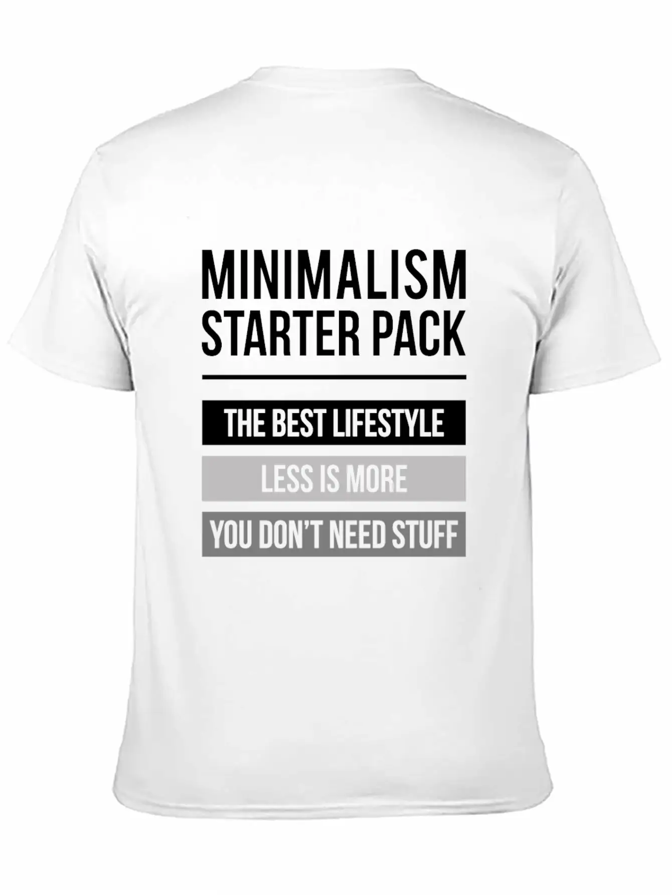 Funny Minimalism Meme Design Quote Minimalism Star Relaxed Everyday Tee – Lightweight And Durable Cotton