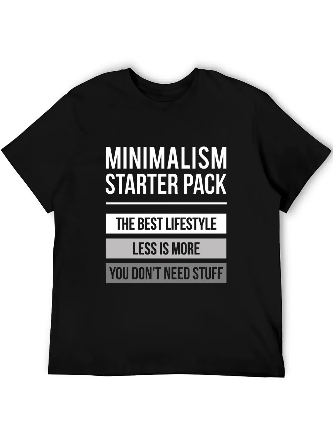 Funny Minimalism Meme Design Quote Minimalism Star Relaxed Everyday Tee – Lightweight And Durable Cotton