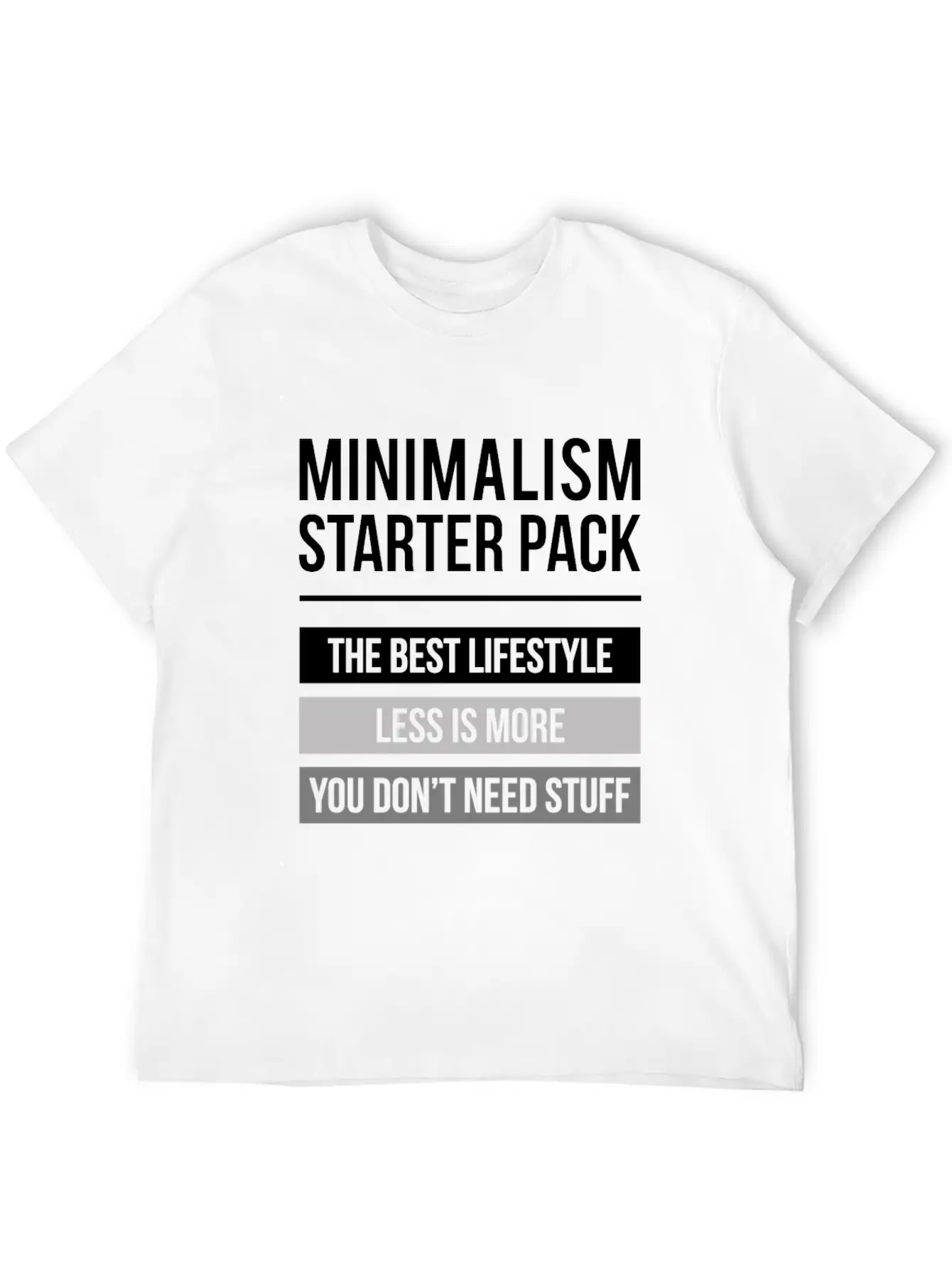 Funny Minimalism Meme Design Quote Minimalism Star Relaxed Everyday Tee – Lightweight And Durable Cotton