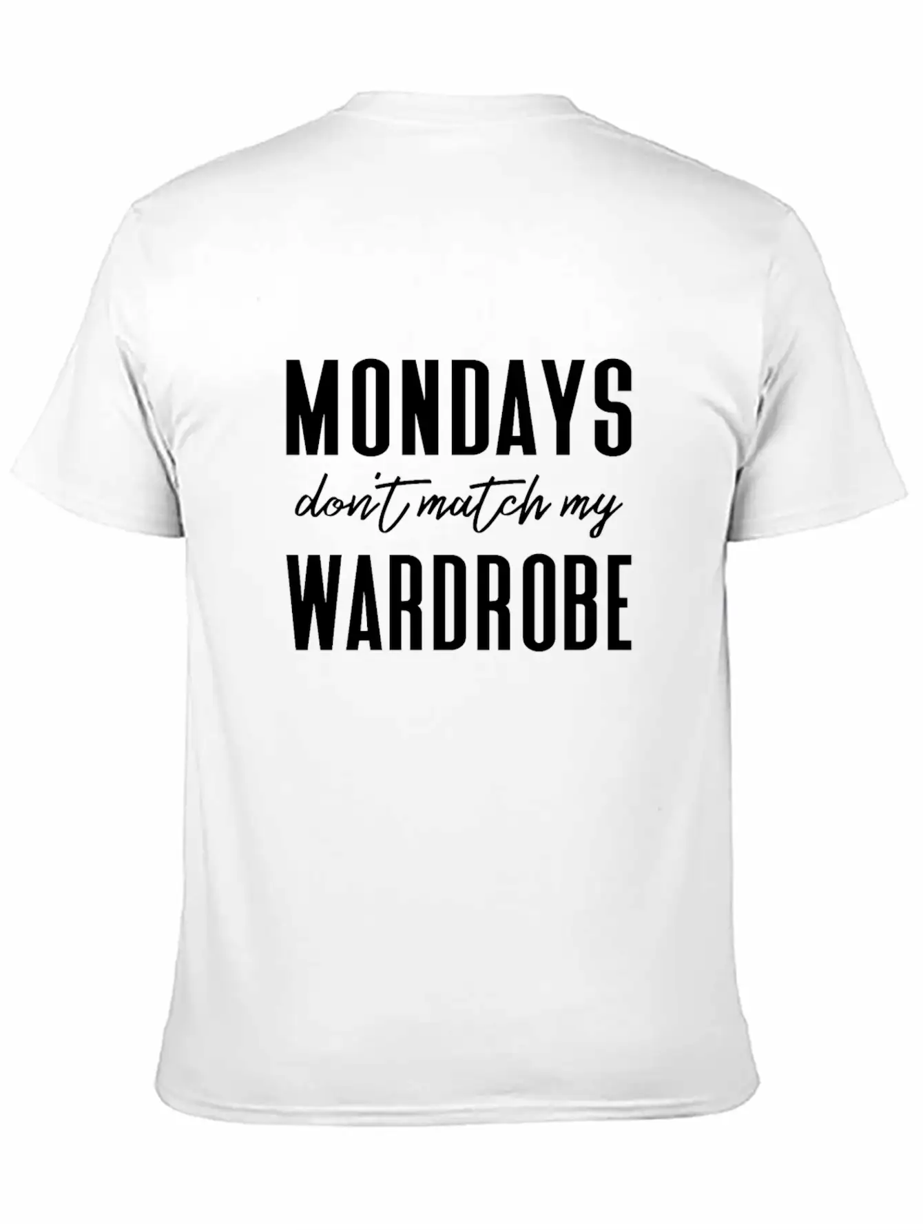 Funny Monday Joke Design - Fun For Work Or School Basic Graphic T-Shirt – Daily Comfort In Soft Cotton