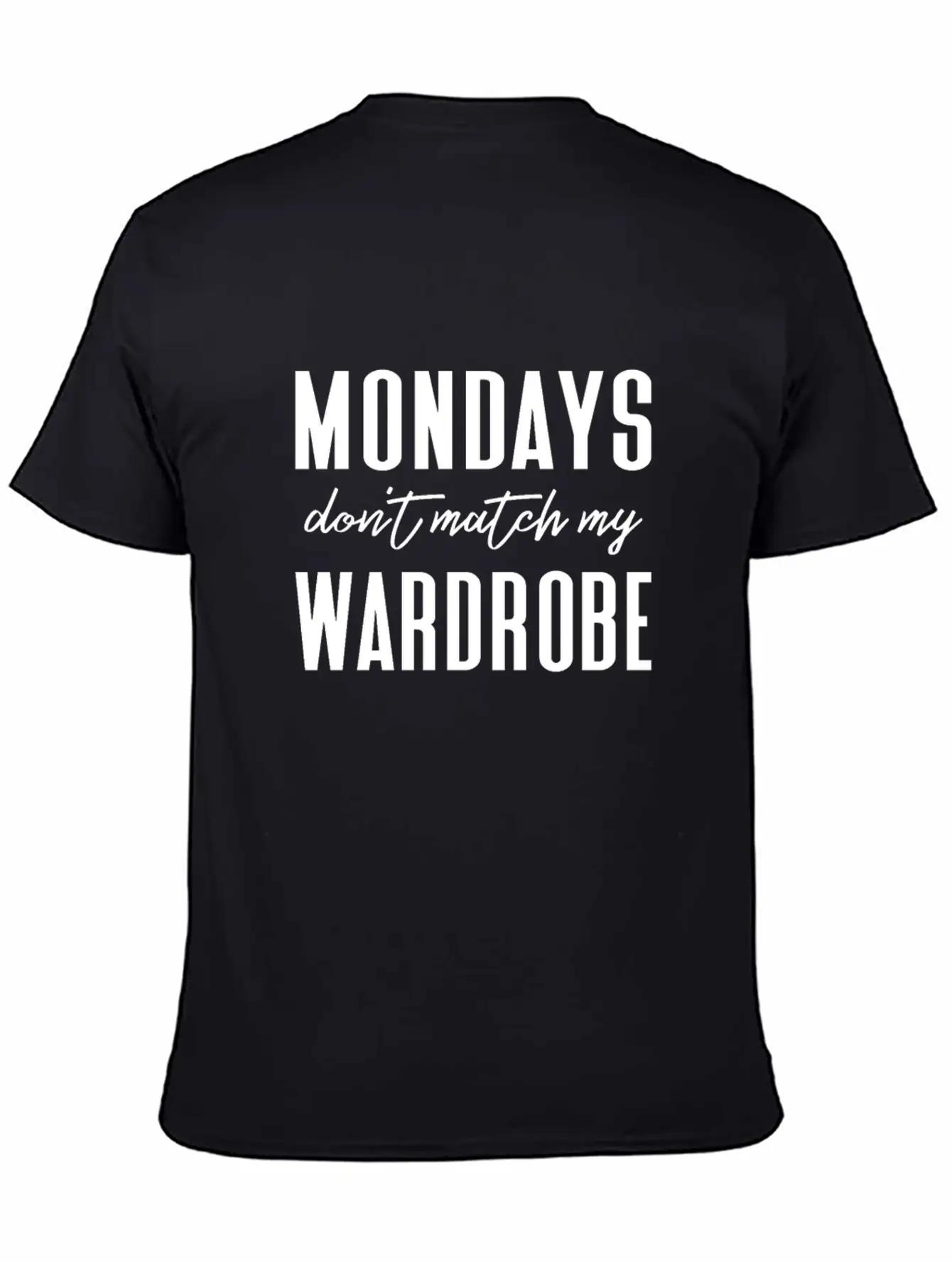 Funny Monday Joke Design - Fun For Work Or School Basic Graphic T-Shirt – Daily Comfort In Soft Cotton