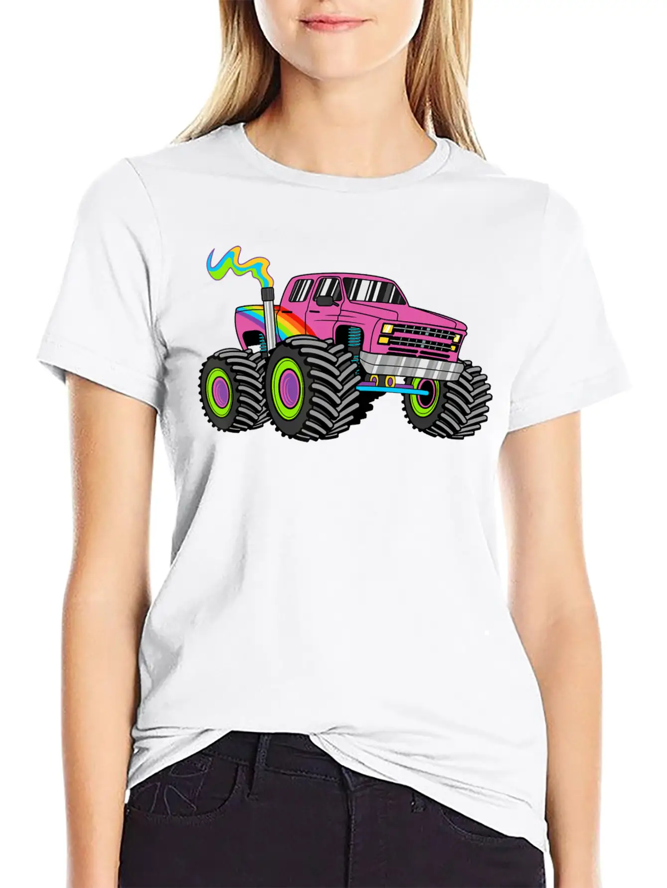 Funny Monster Truck Bigfoot Lover Gift For Women Timeless Short Sleeve Tee – Comfy And Minimalist Design