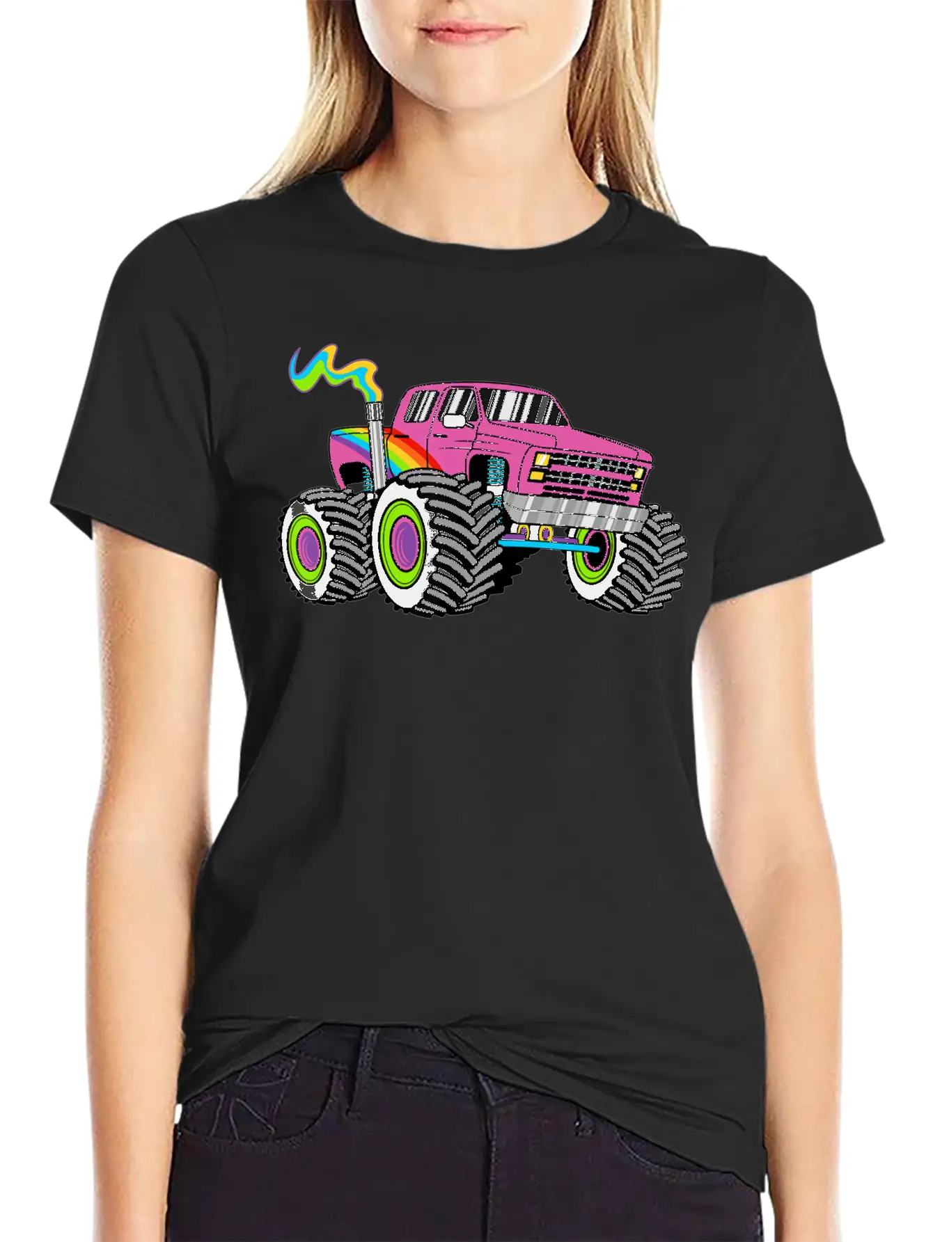Funny Monster Truck Bigfoot Lover Gift For Women Timeless Short Sleeve Tee – Comfy And Minimalist Design