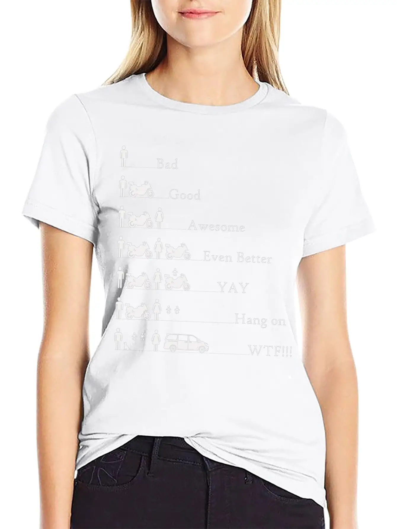 Funny Motorcycle Apparel - Fear Of The Big Stylish Everyday T-Shirt – Unisex Basic Cotton Tee